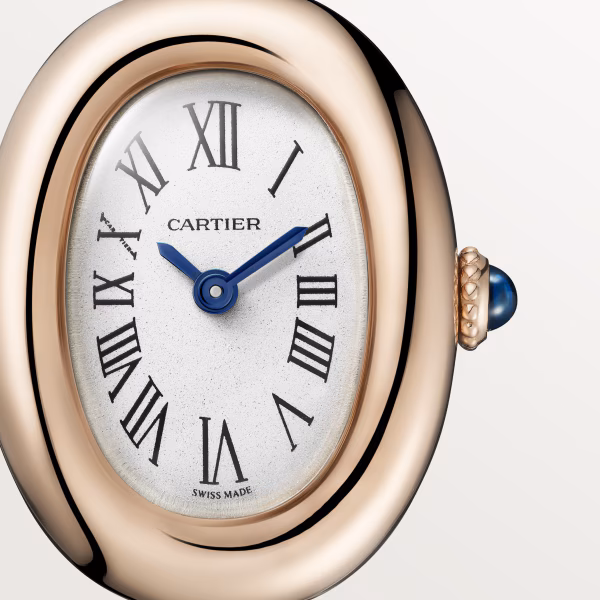 Baignoire de Cartier Size 16 Rose Gold Silver Dial 18mm Product Image 1
