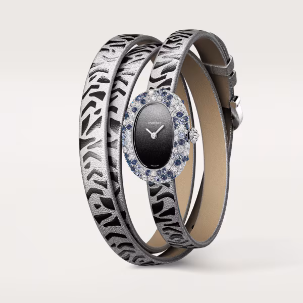 Baignoire de Cartier White Gold Diamond Black Dial 18mm Product Image 2