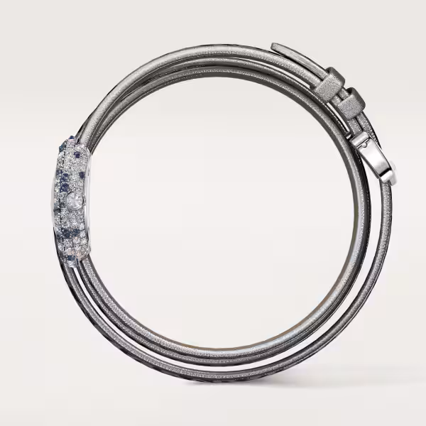Baignoire de Cartier White Gold Diamond Black Dial 18mm Product Image 4