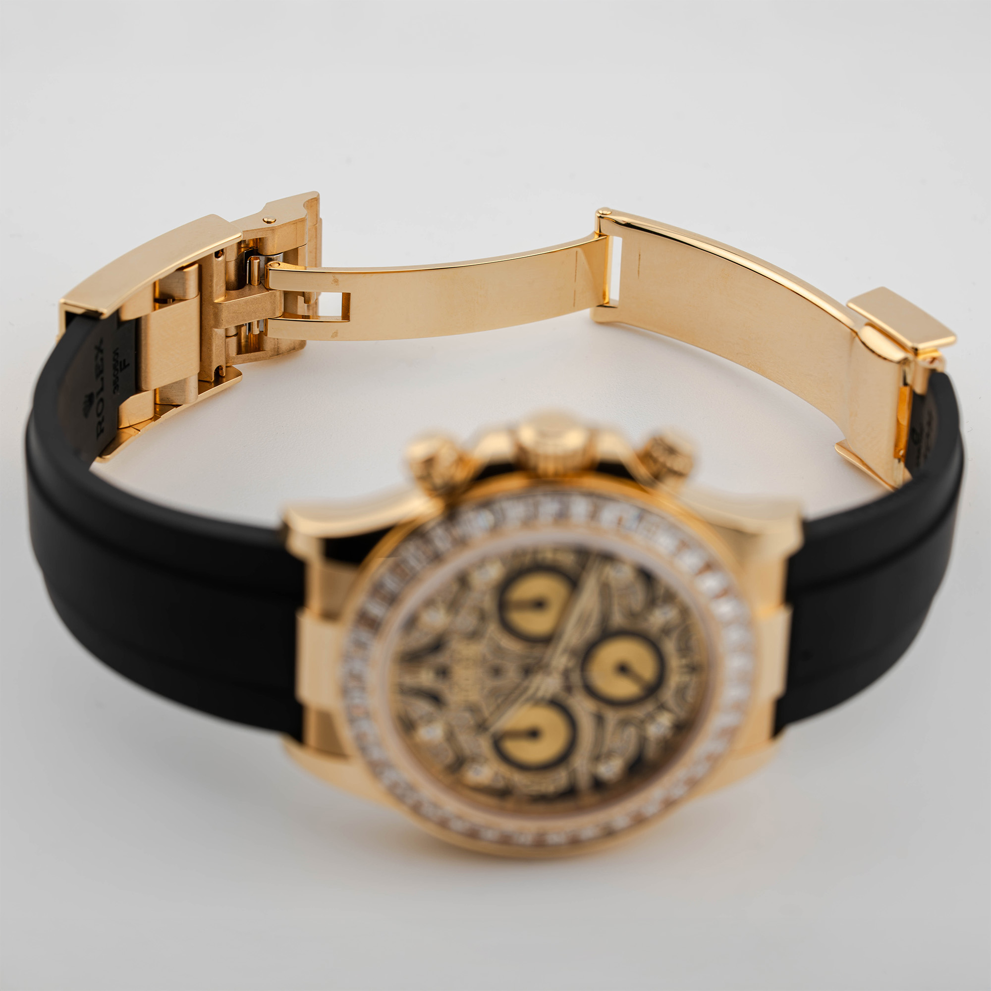 Daytona Yellow Gold Diamond Oysterflex "Eye of the Tiger" 40mm Product Image 8