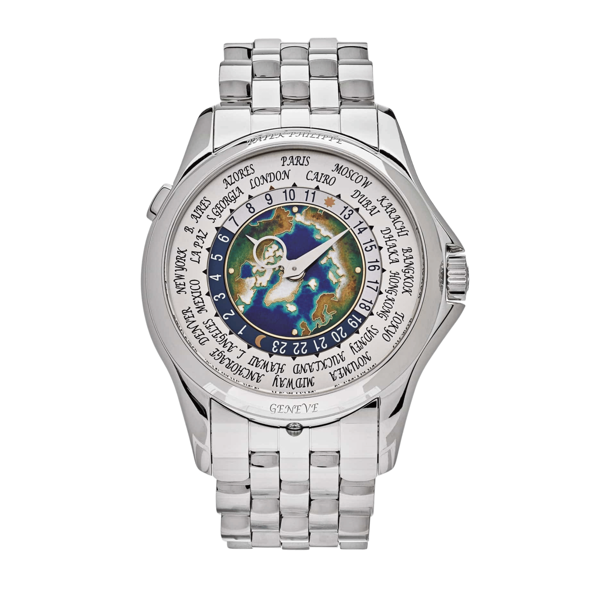 World Time Platinum Cloisonné Enamel Dial 39mm Product Image