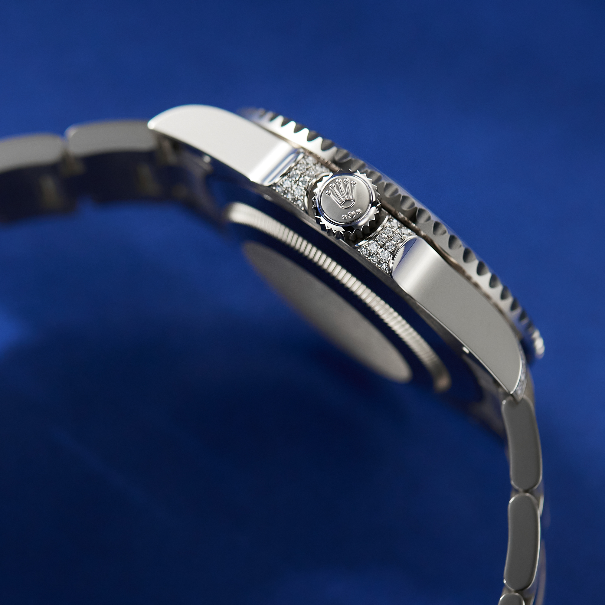 Submariner Date White Gold Diamond Blue Dial 40mm Product Image