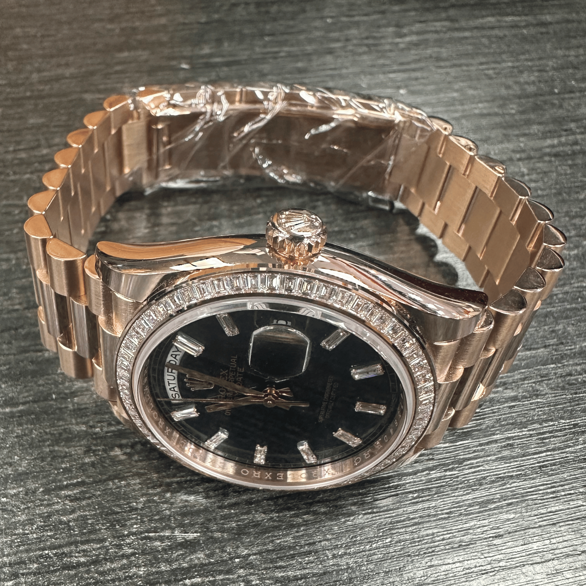 Day-Date Rose Gold Diamond Blue Dial 36mm Product Image 6