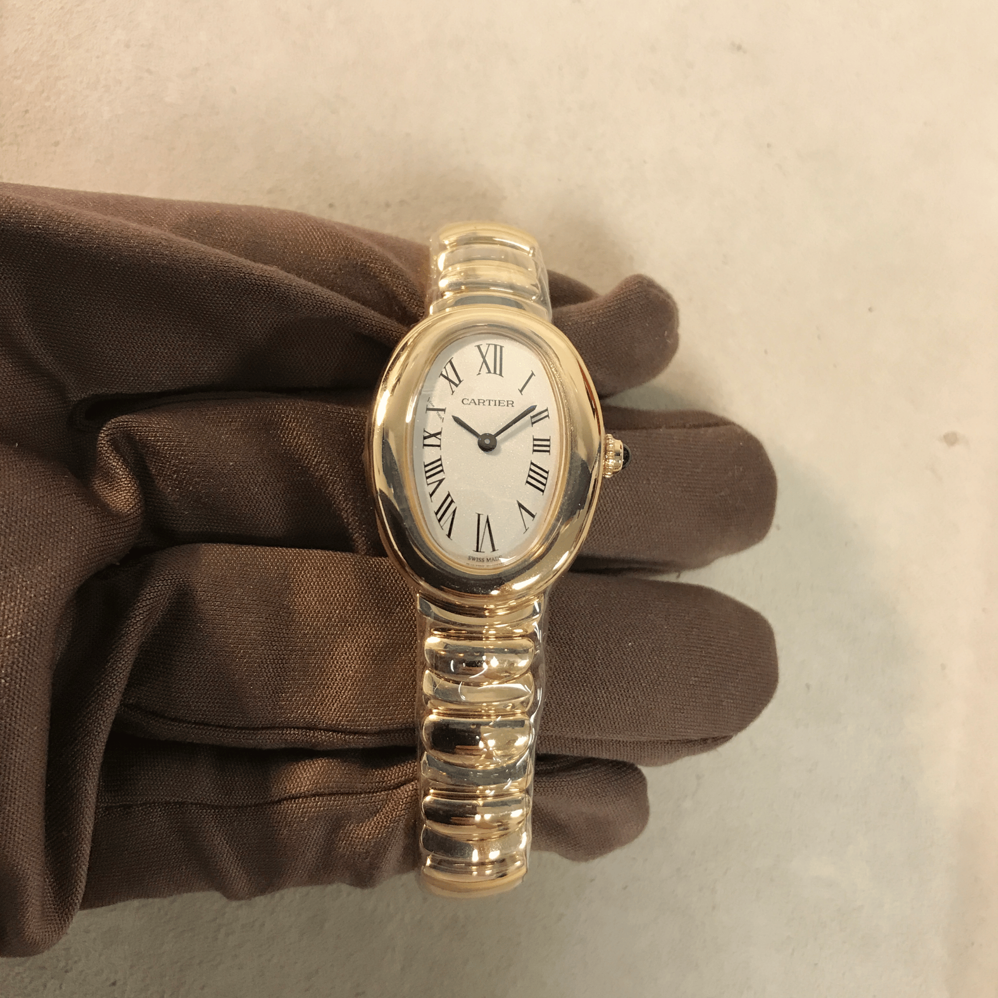 Baignoire de Cartier Yellow Gold Silver Dial 23mm Product Image 1