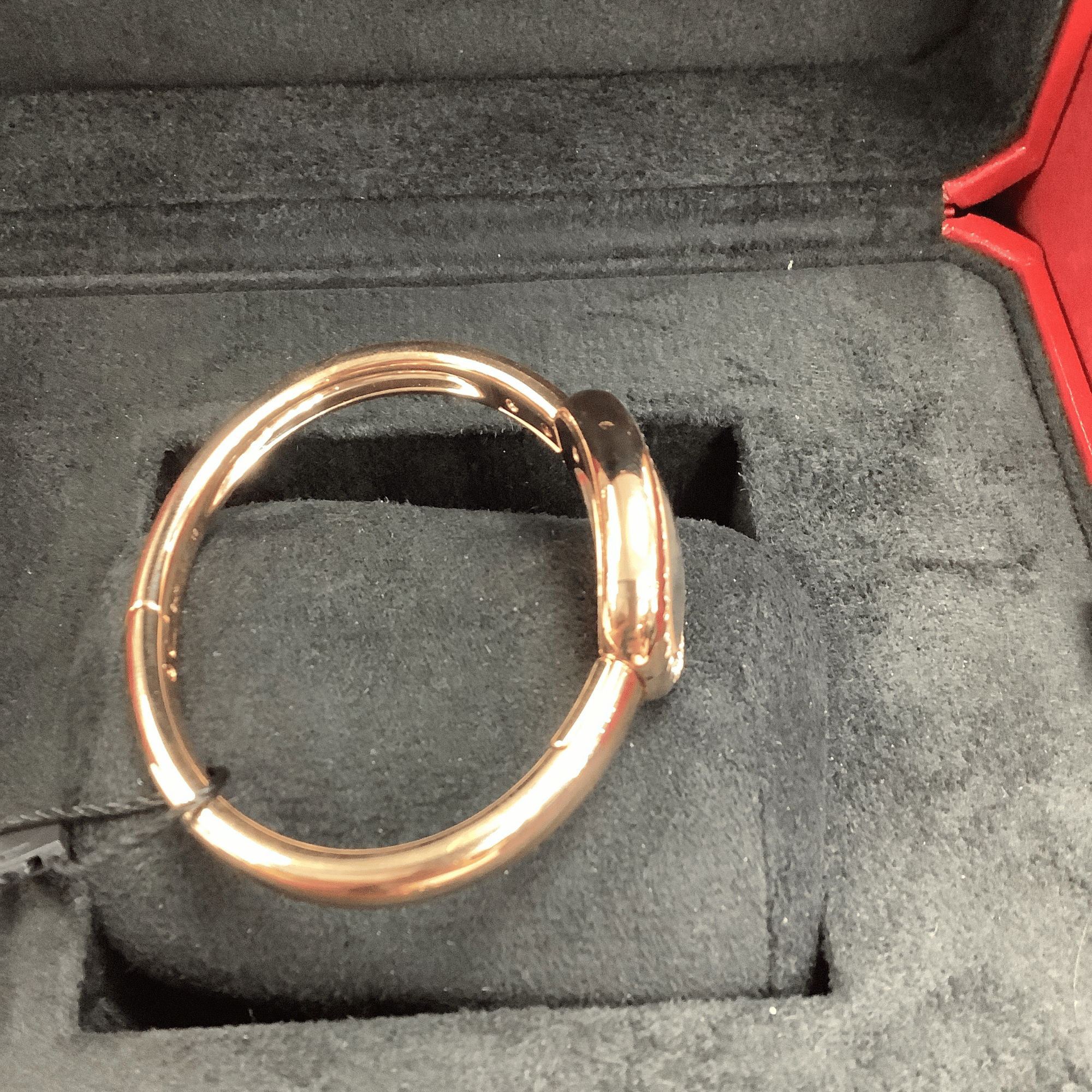 Baignoire de Cartier Size 15 Rose Gold Diamond Silver Dial 31mm Product Image 3