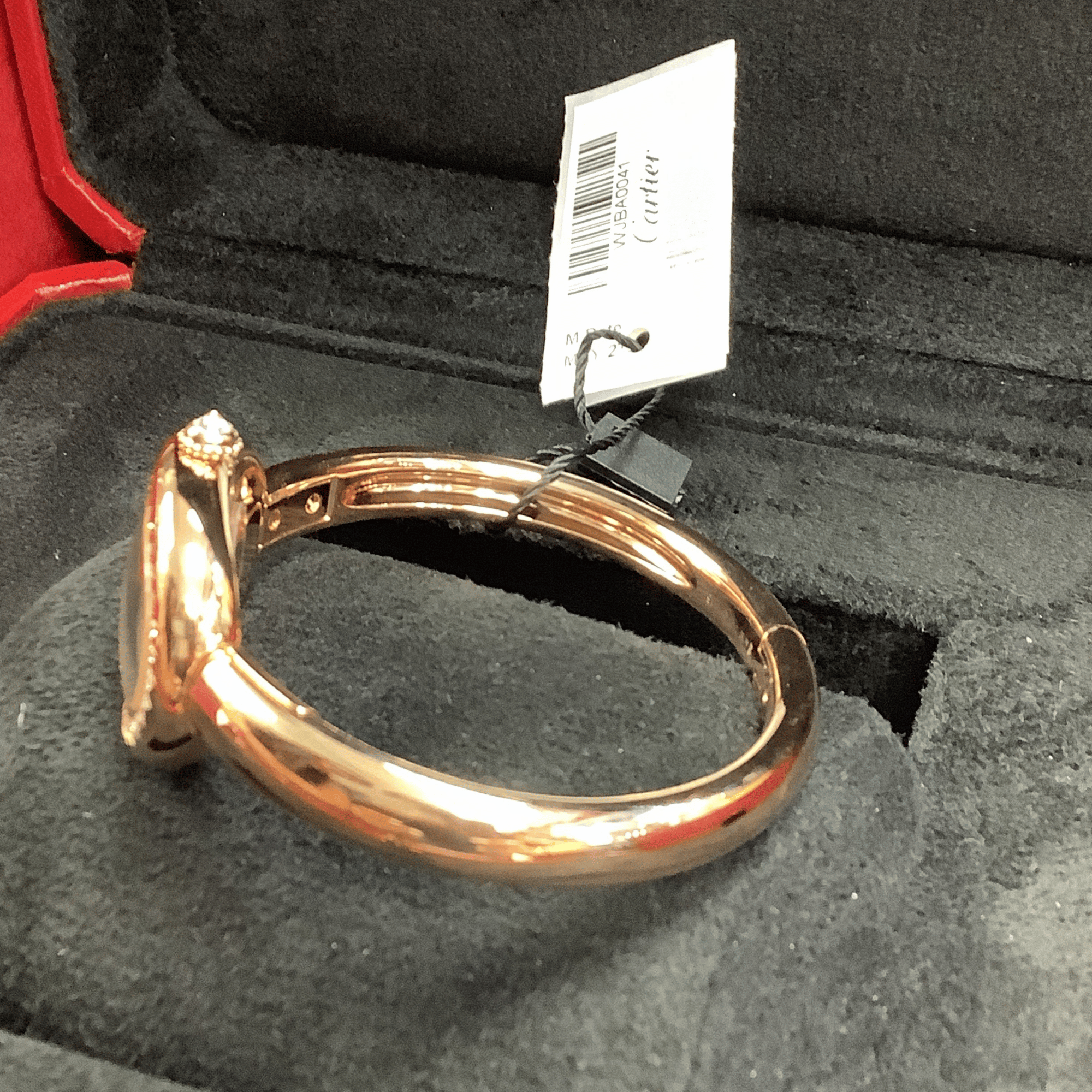 Baignoire de Cartier Size 15 Rose Gold Diamond Silver Dial 31mm Product Image 6