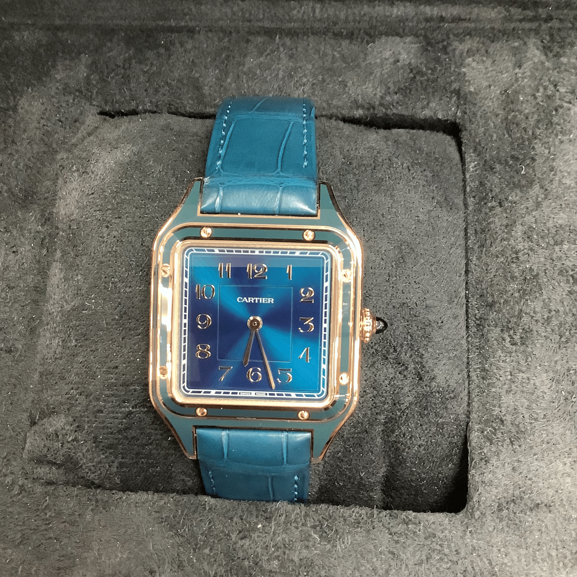 Santos-Dumont Rose Gold Blue Dial Limited Edition 31mm Product Image 1