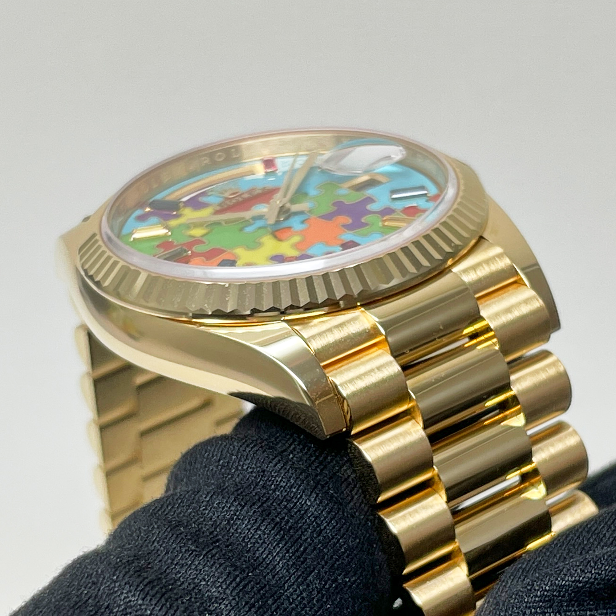 Day-Date Yellow Gold Multi-Color Puzzle Dial 36mm Product Image 3