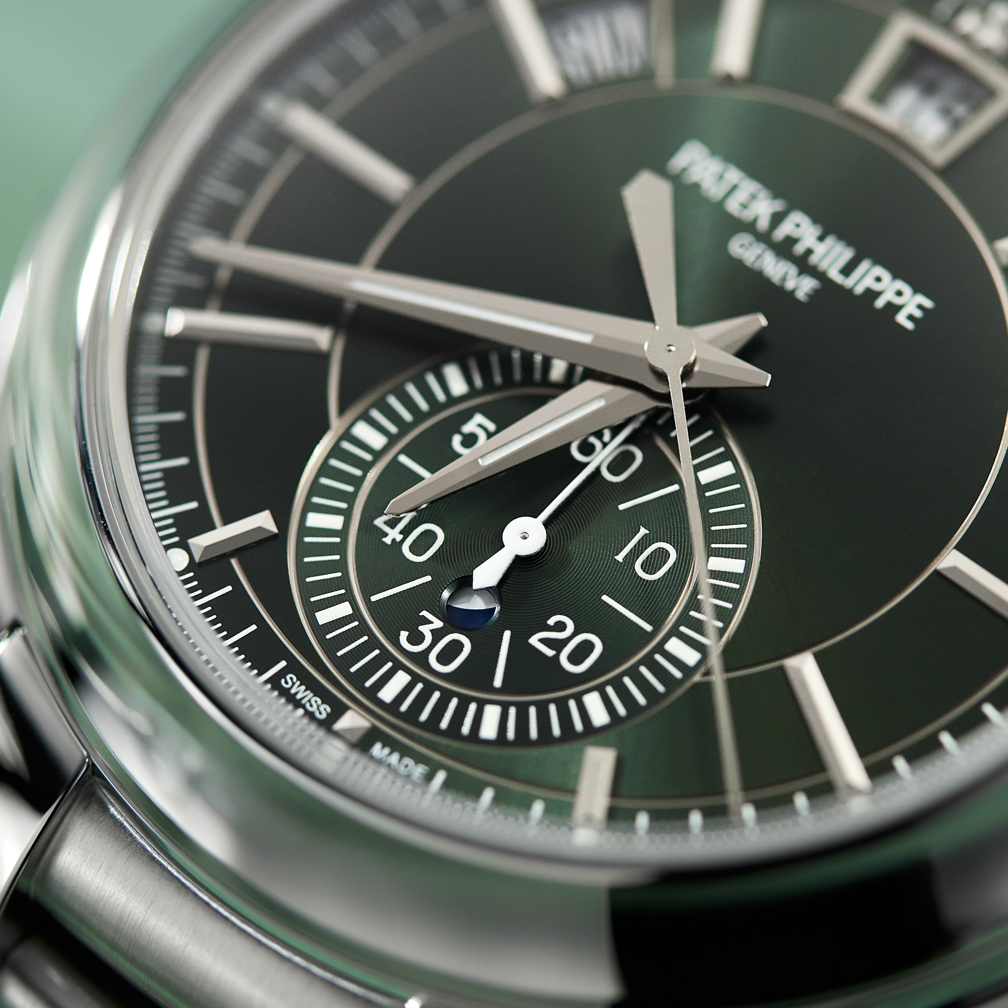 Annual Calendar Chronograph Steel Green Dial 42mm Product Image