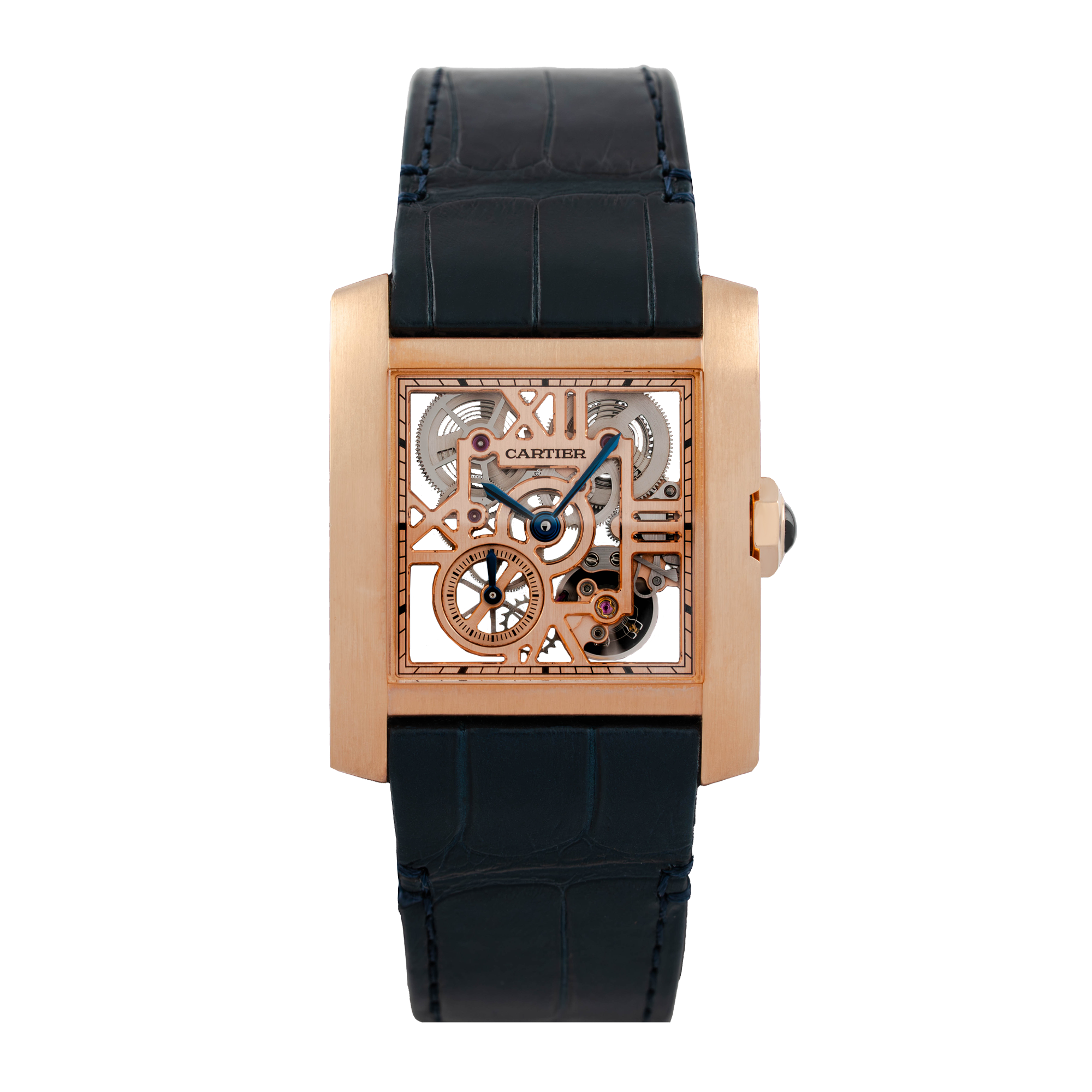 Tank Française Rose Gold Skeleton Dial 30mm Product Image