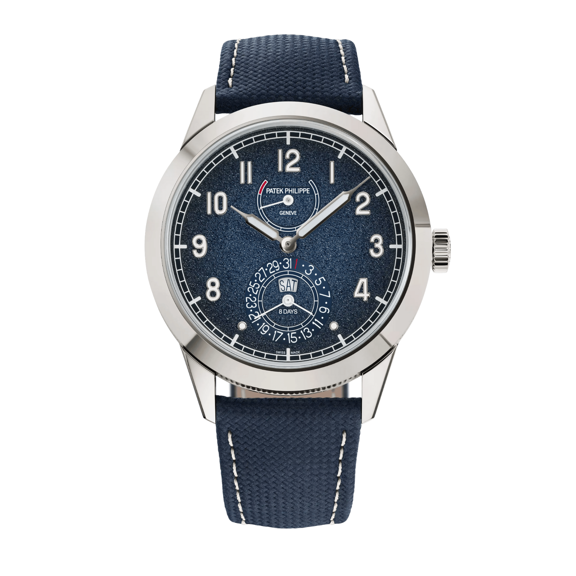 Calatrava 8-Day White Gold Blue Dial 41mm Product Image