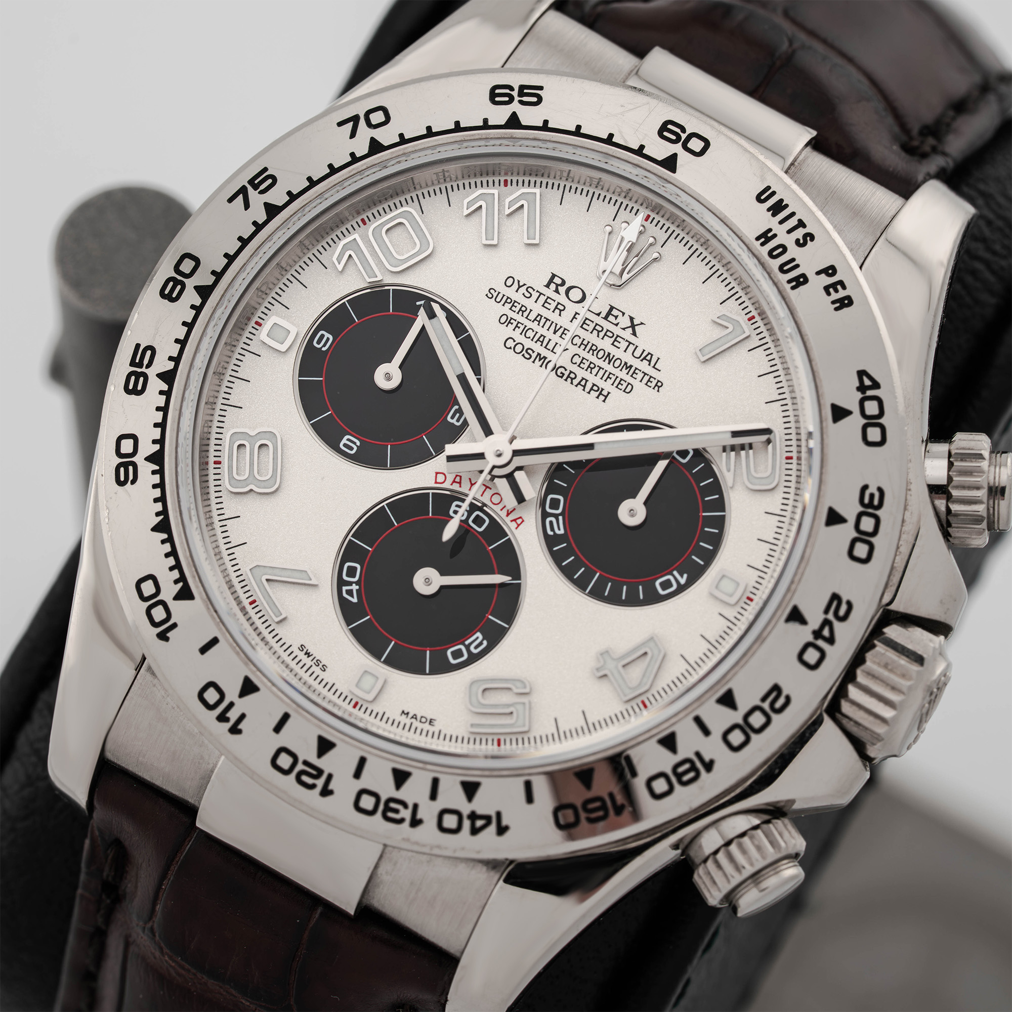 Daytona White Gold Silver Panda Racing Dial Product Image 1