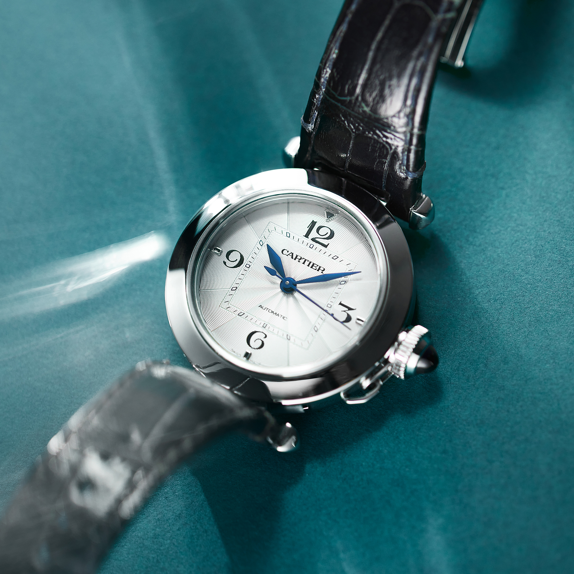 Pasha de Cartier Steel Silver Dial 35mm Product Image 11