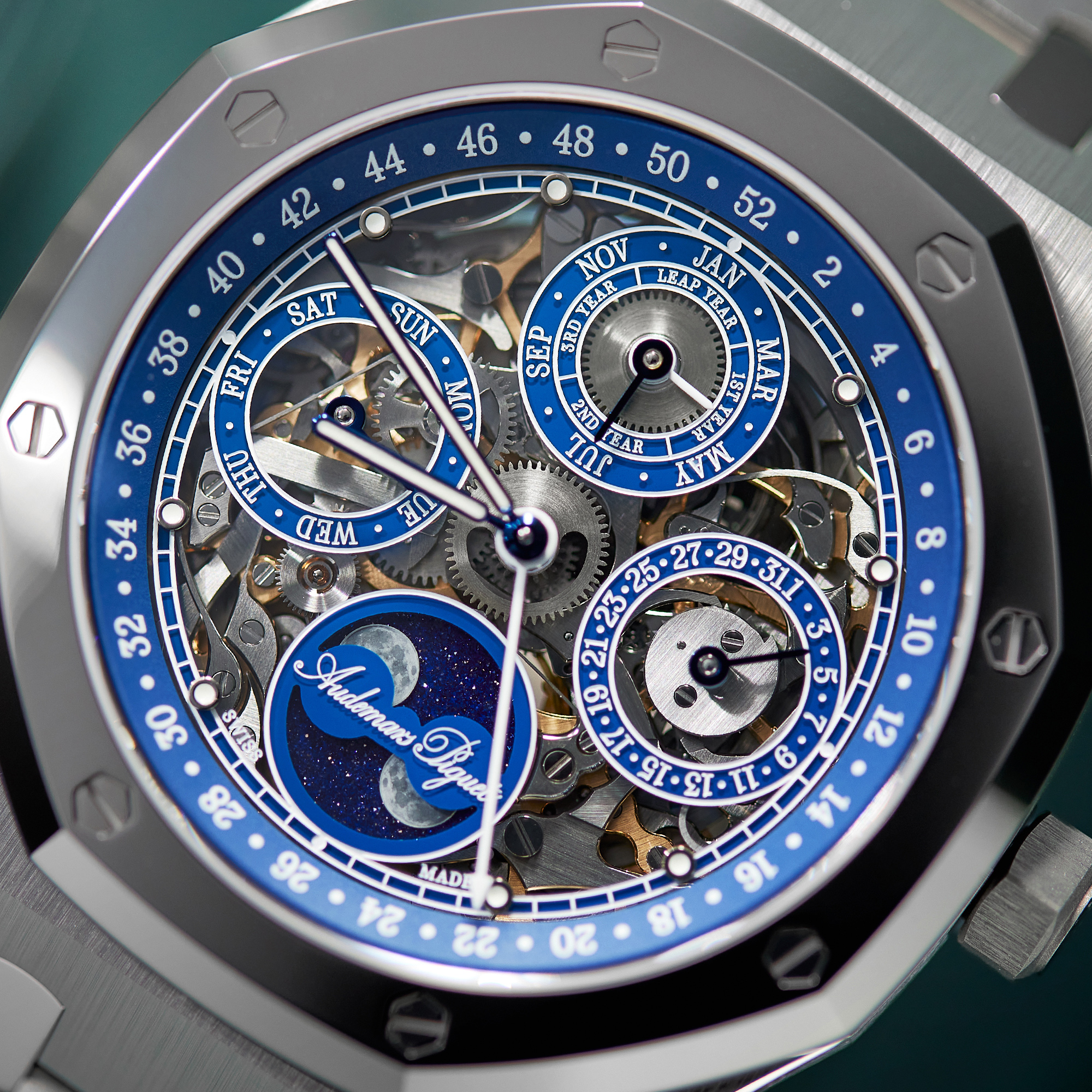 Royal Oak Perpetual Calendar "150th Anniversary" Platinum & Titanium Skeleton Dial 41mm Product Image