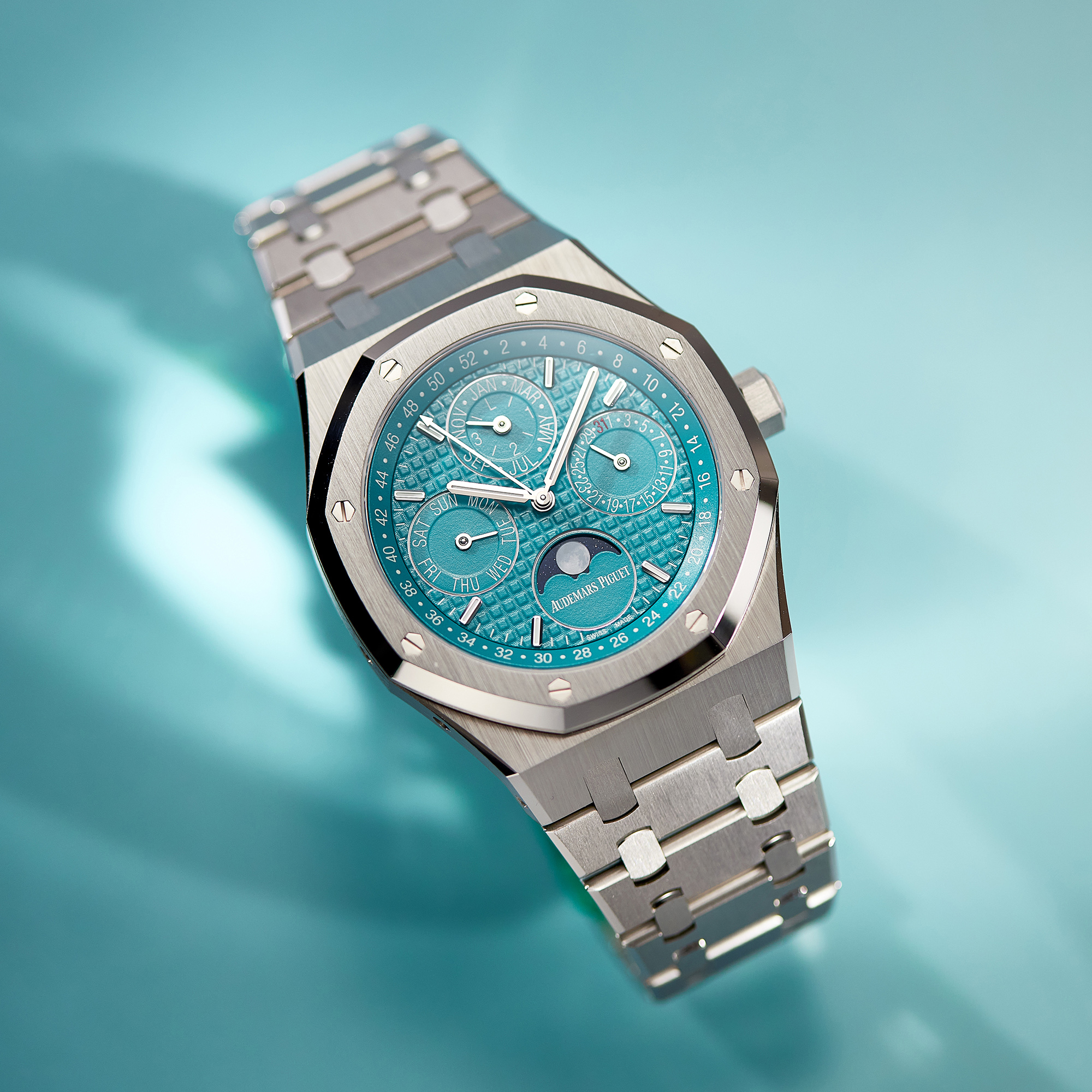 Royal Oak Perpetual Calendar Steel Turquoise Dial 41mm Product Image