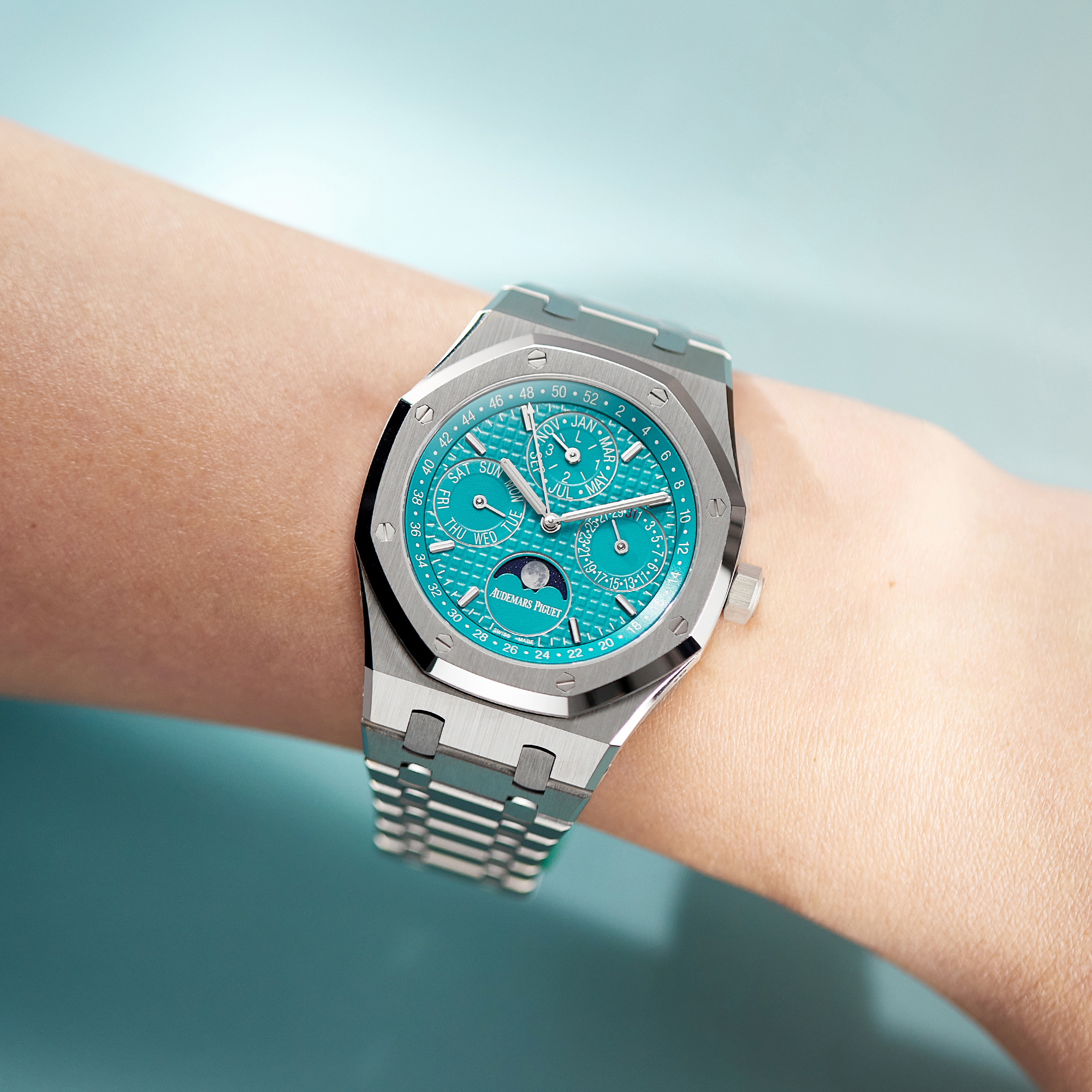 Royal Oak Perpetual Calendar Steel Turquoise Dial 41mm Product Image