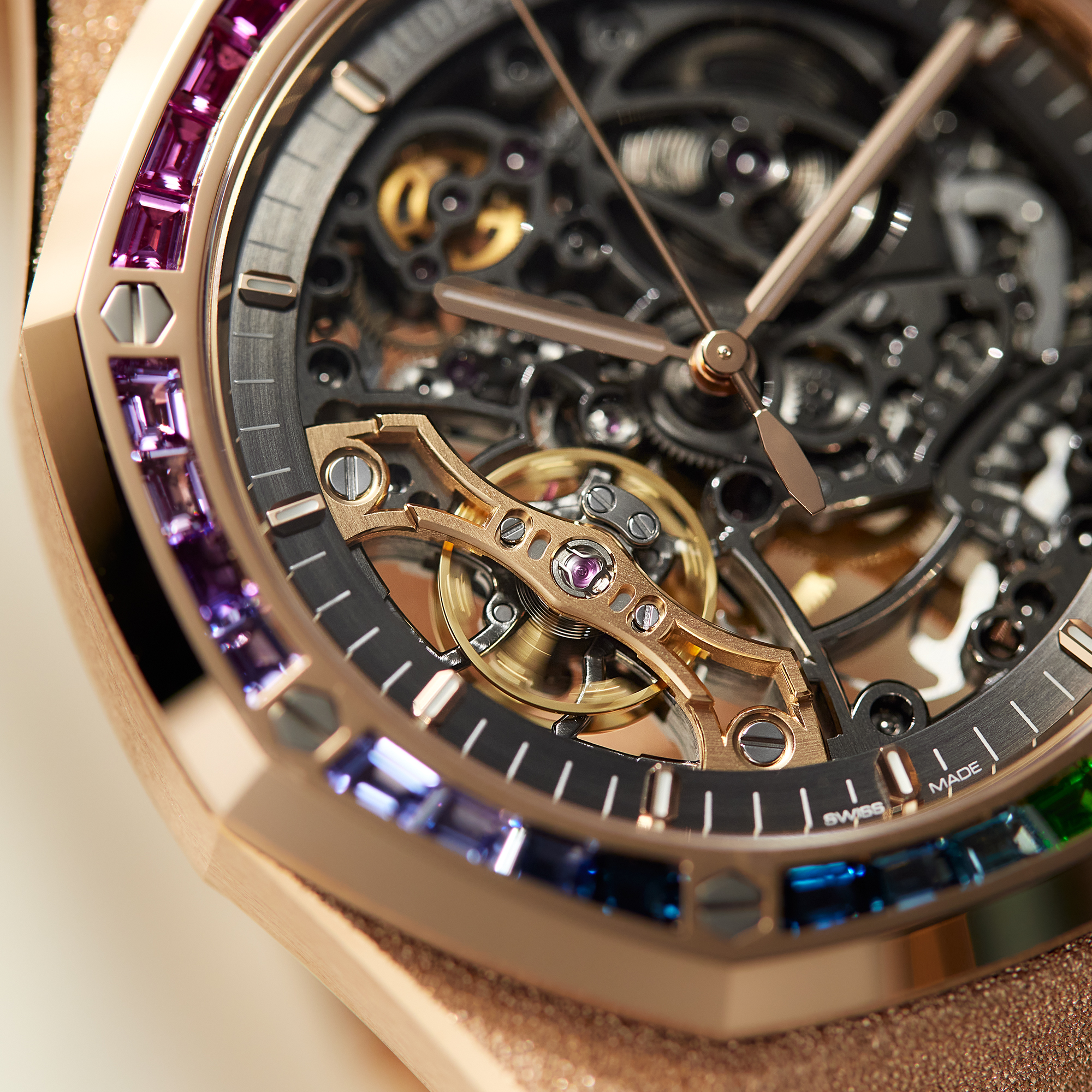 Royal Oak Double Balance Wheel Openworked Rose Gold Rainbow 41mm Product Image