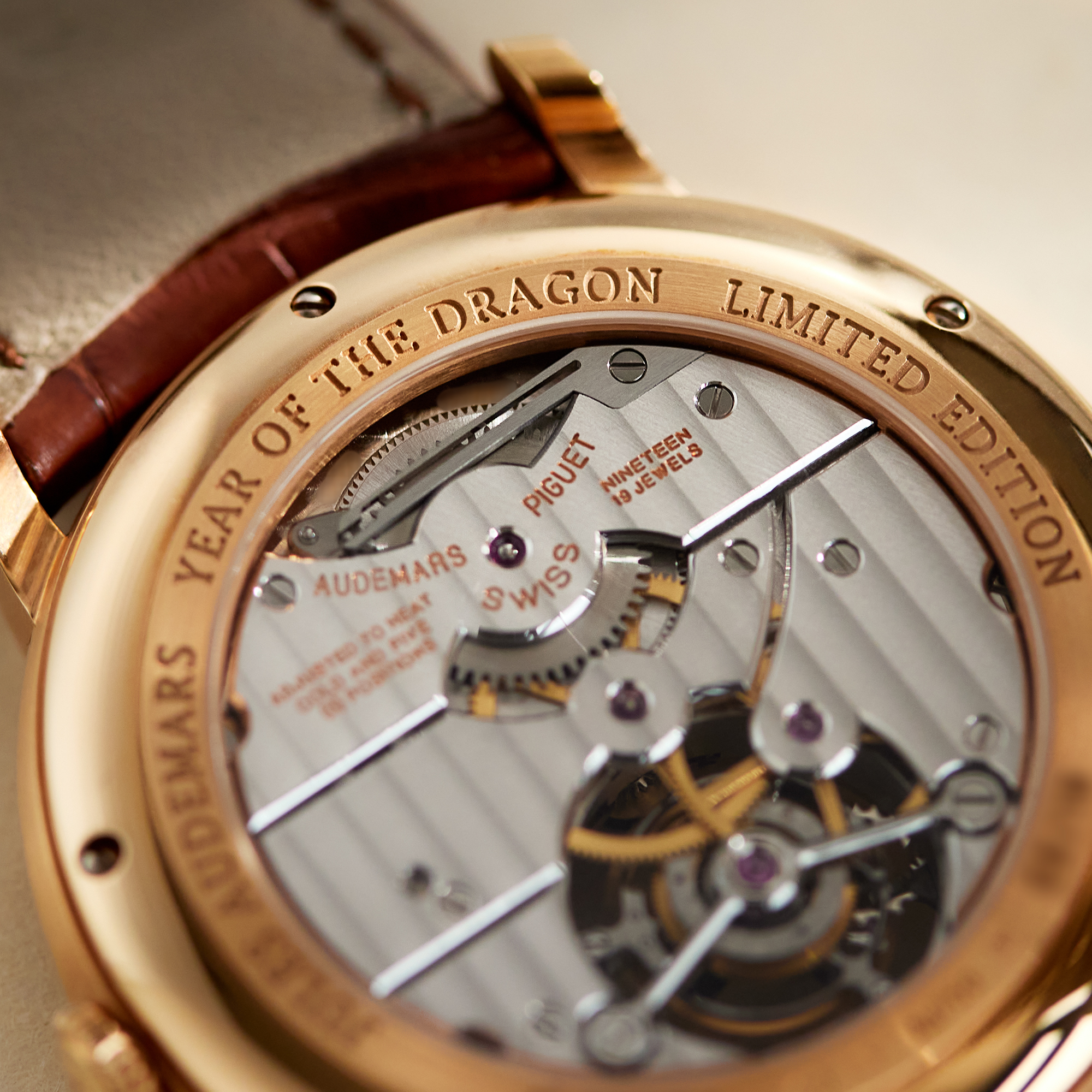 Jules Audemars “Year of the Dragon” Tourbillon Rose Gold Pink Dial 41mm Product Image