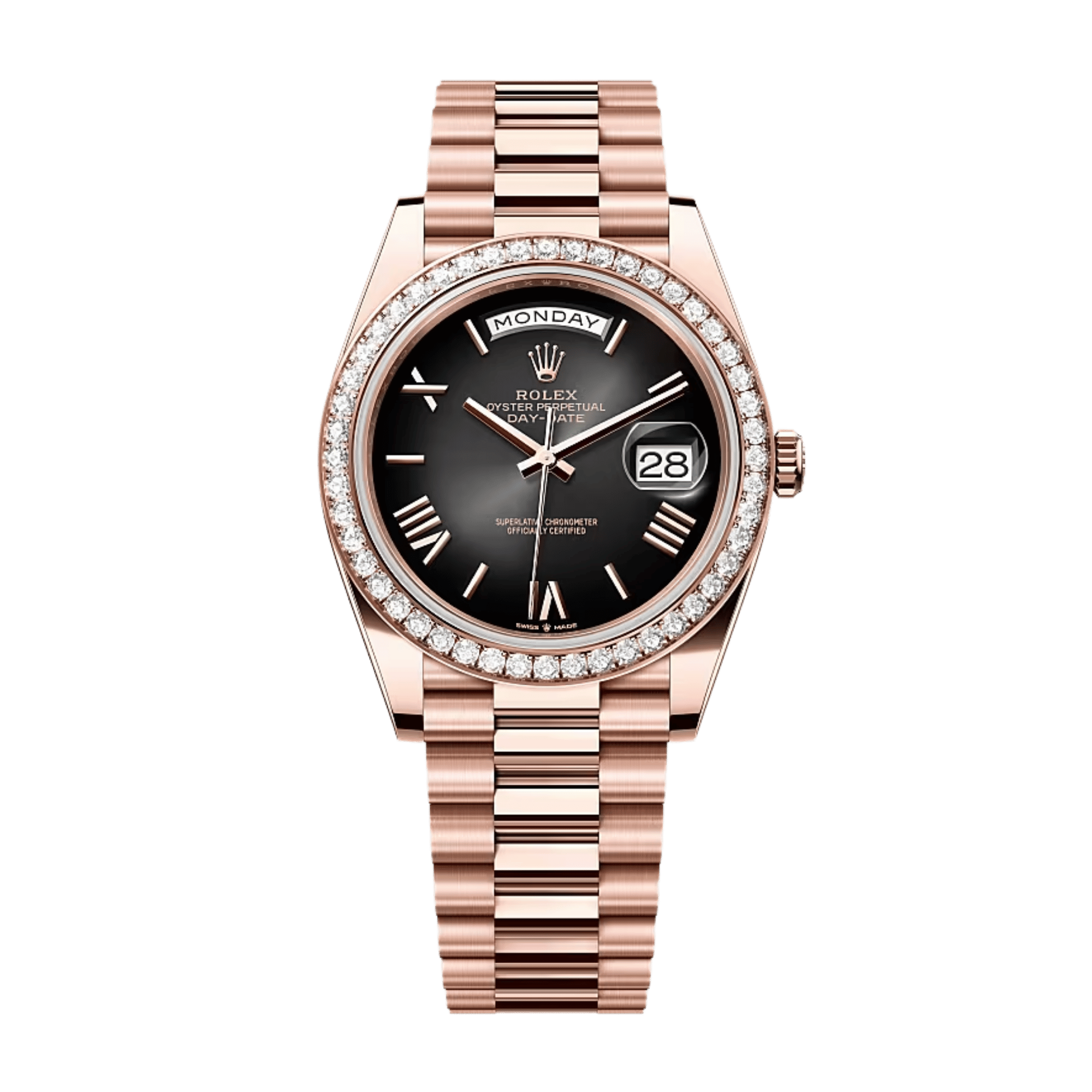 Day-Date Rose Gold Diamond Slate Ombré Dial 40mm Product Image