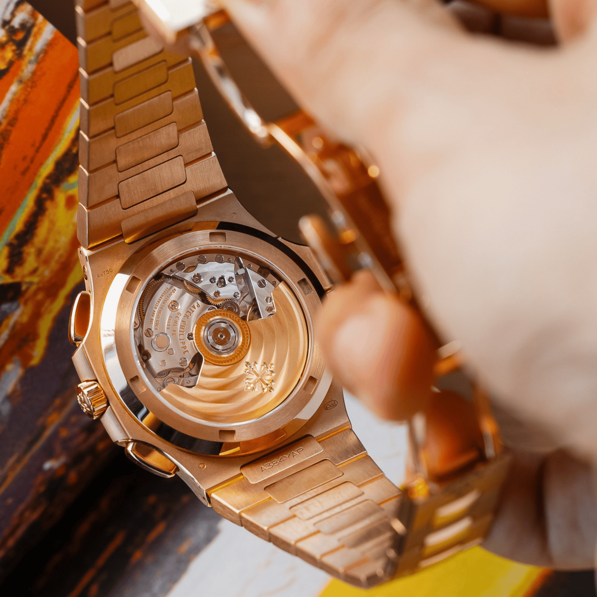 Nautilus Travel Time Rose Gold Blue Dial 40mm Product Image