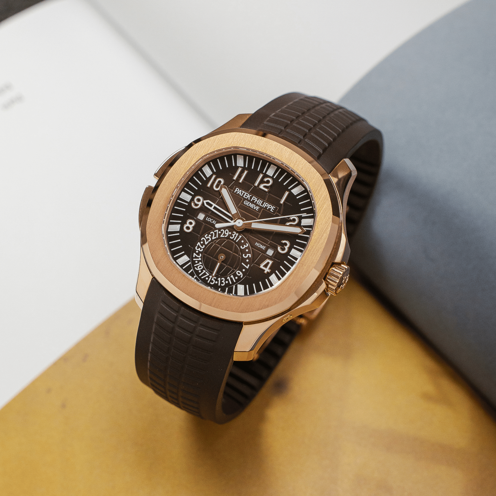 Aquanaut Travel Time Rose Gold Brown Dial 40mm Product Image