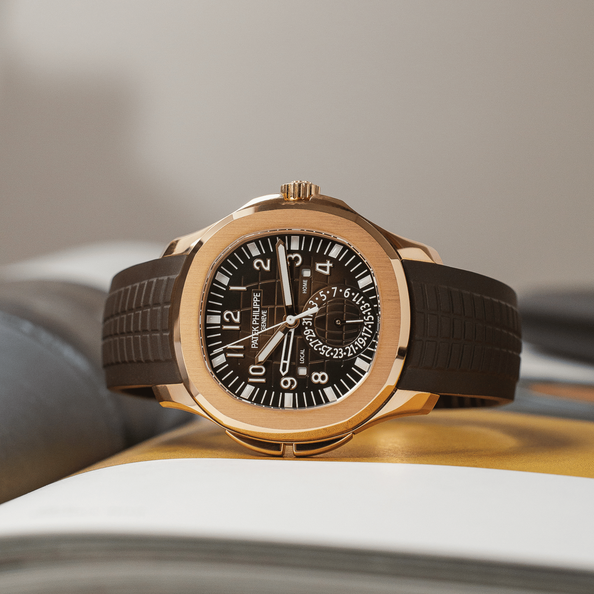Aquanaut Travel Time Rose Gold Brown Dial 40mm Product Image