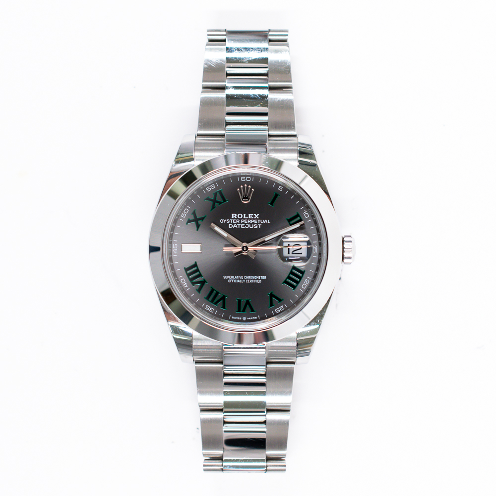 Datejust "Wimbledon" Steel Grey Dial 41mm Product Image 1