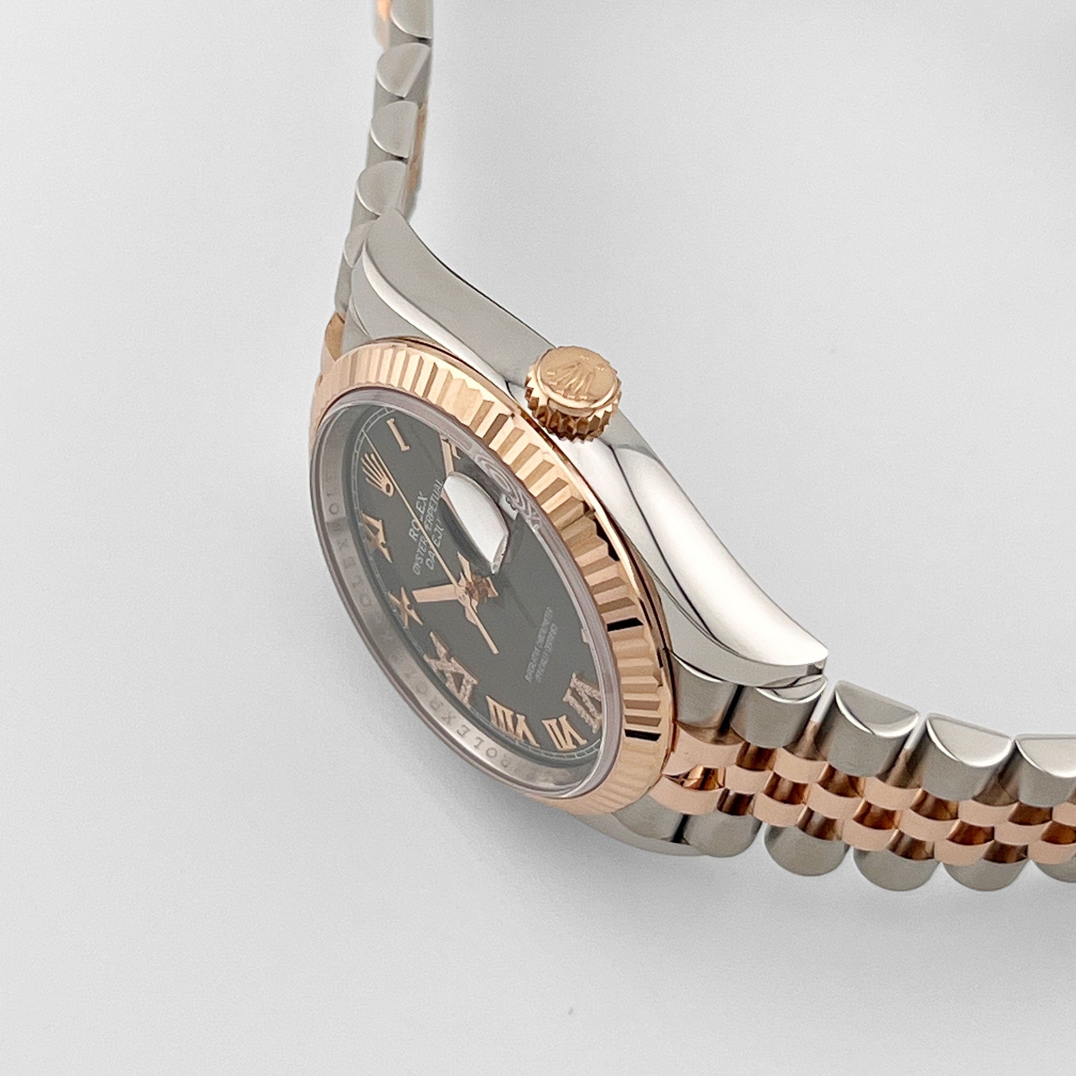 Datejust Rose Gold & Steel Jubilee Grey Dial 36mm Product Image 2