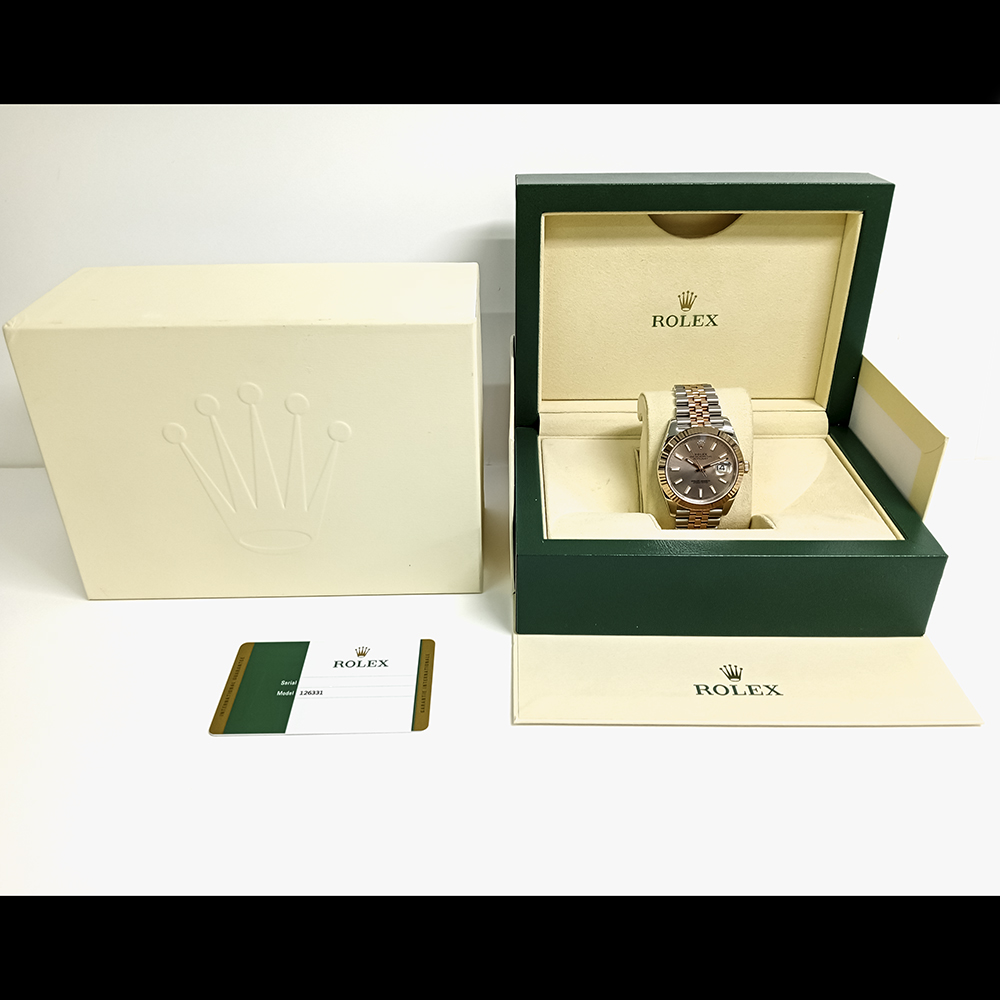 Datejust Rose Gold & Steel Jubilee Pink Dial 41mm Product Image 7