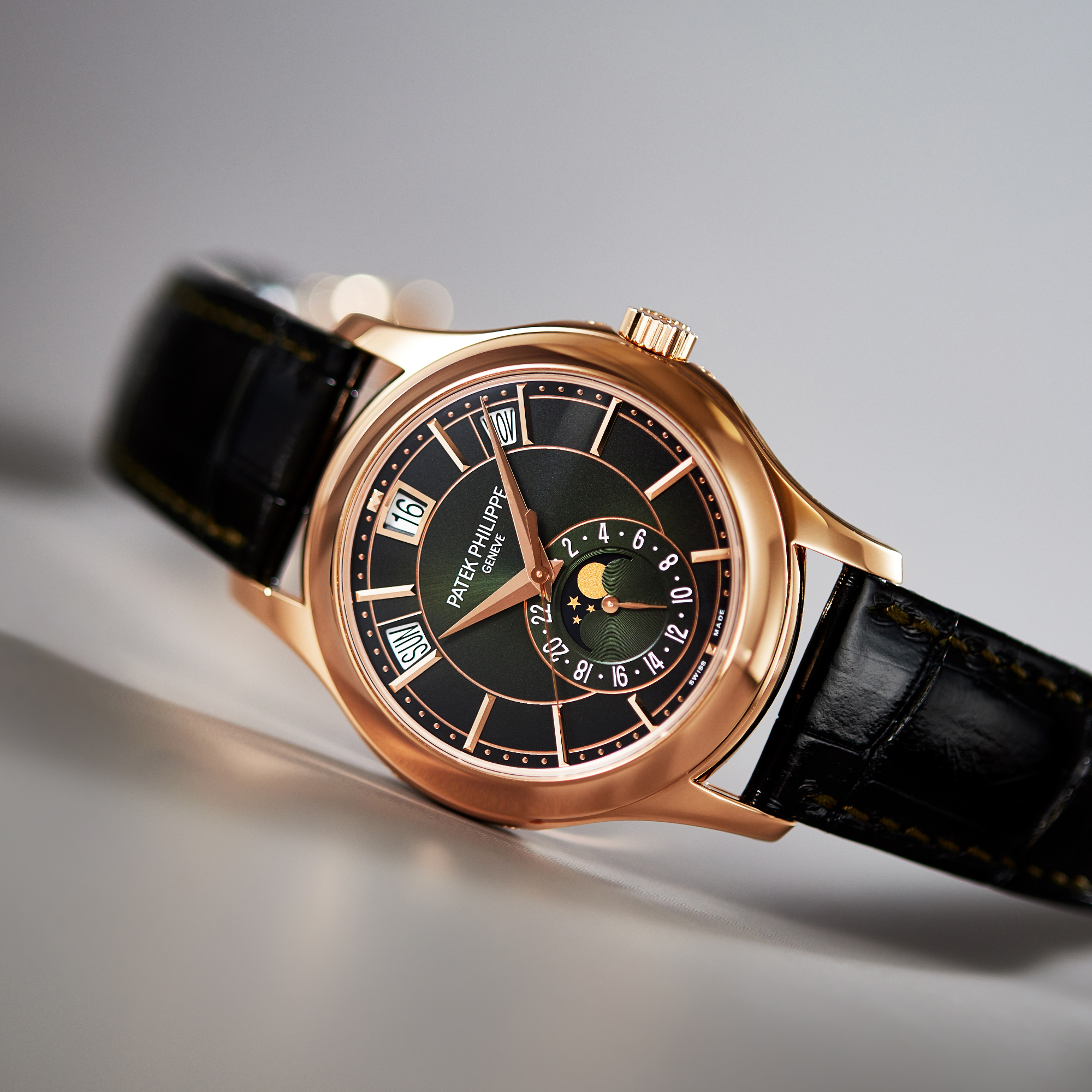 Annual Calendar Rose Gold Green Dial 40mm Product Image