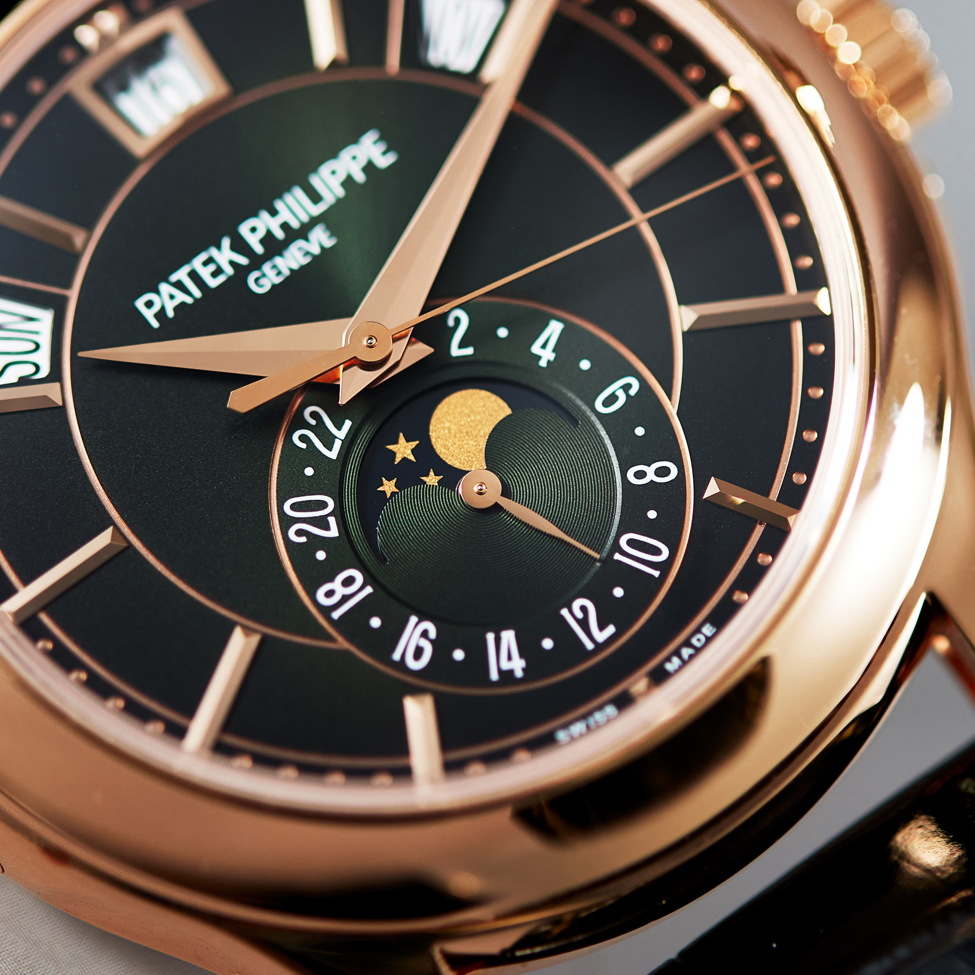 Annual Calendar Rose Gold Green Dial 40mm Product Image