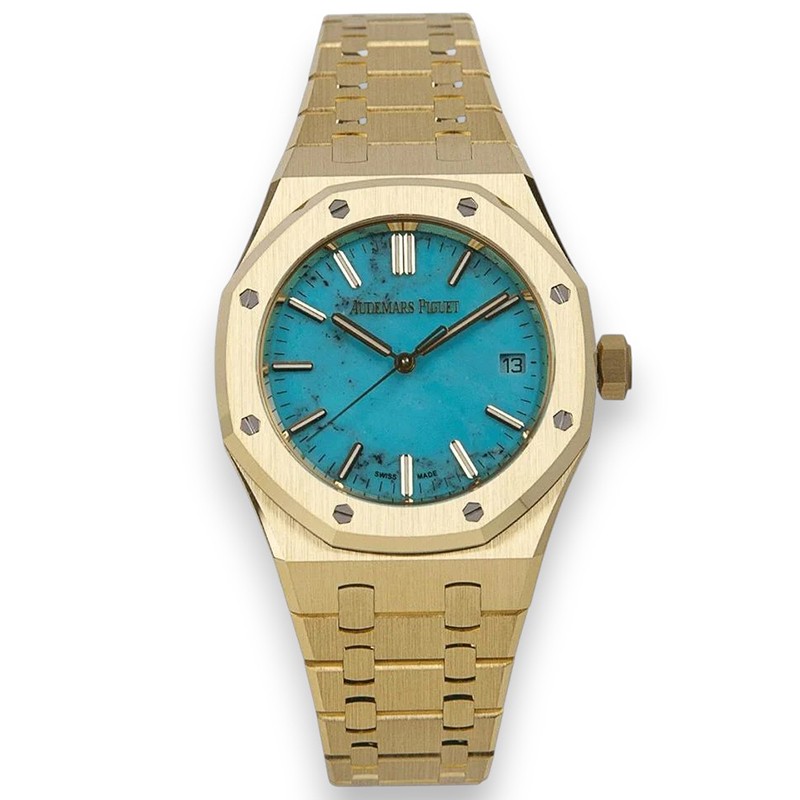 Royal Oak Yellow Gold Turquoise Dial 37mm Product Image 1
