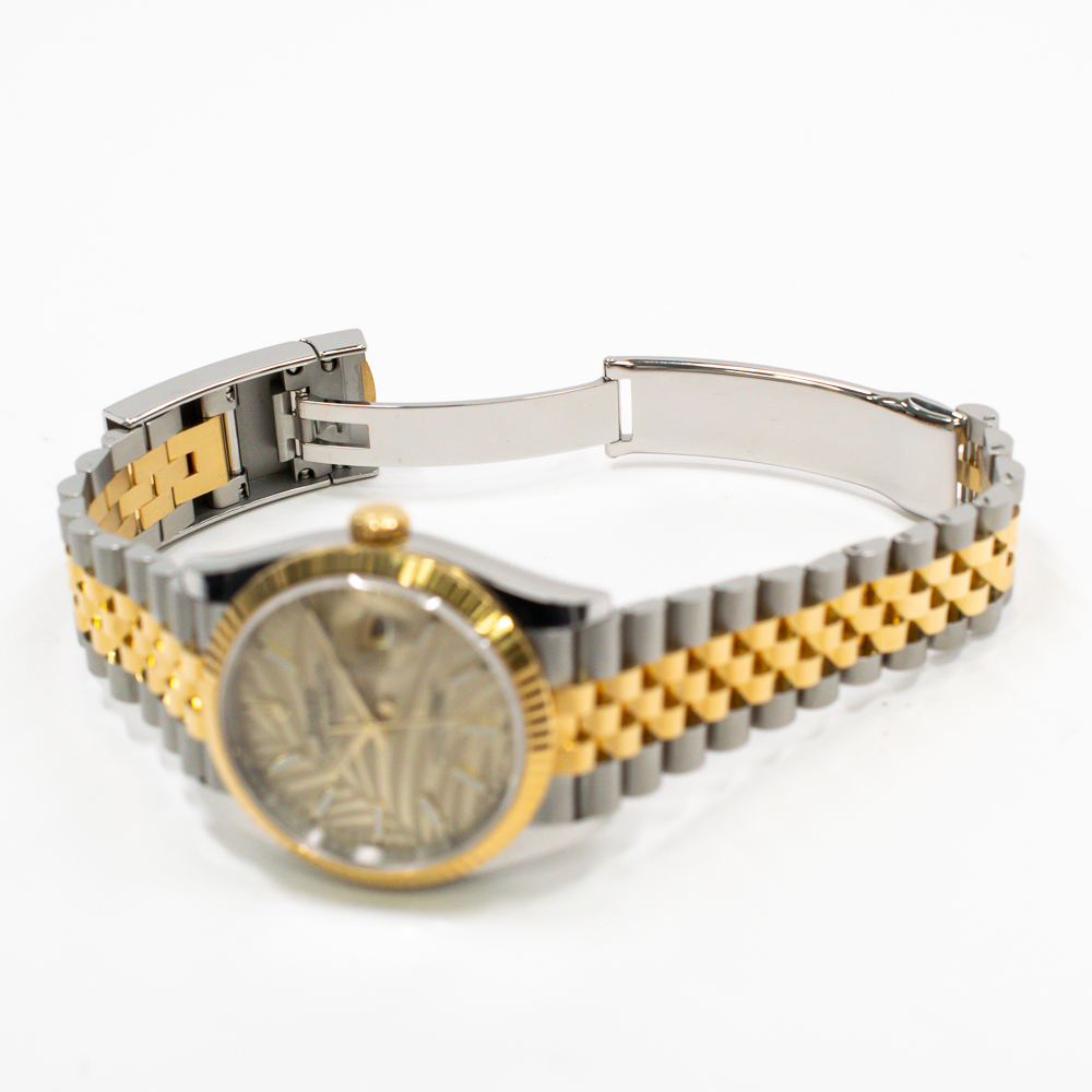 Datejust Yellow Gold & Steel Jubilee Champagne Palm Dial 36mm Product Image 7
