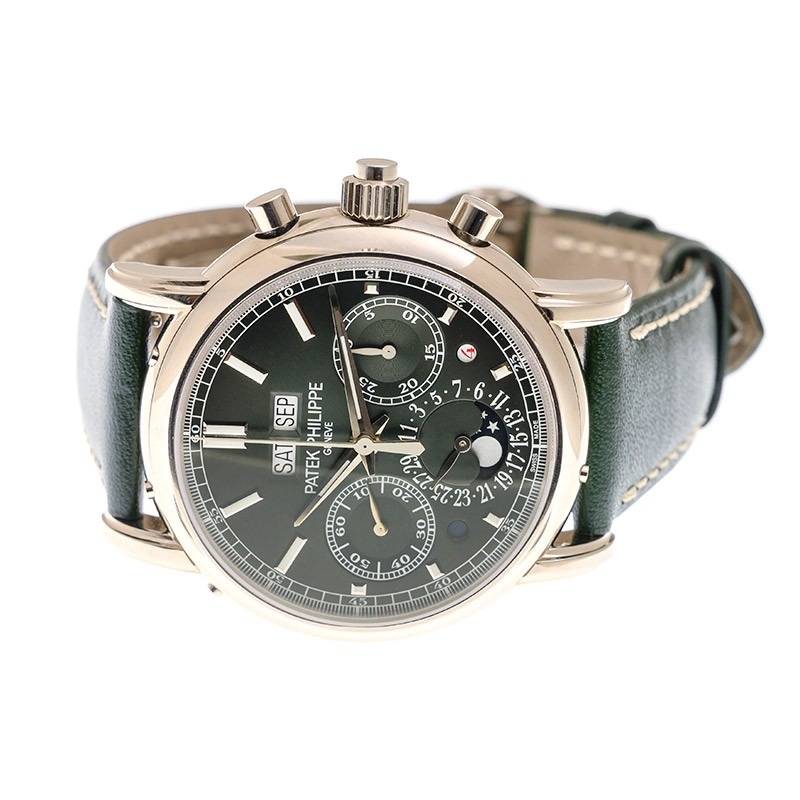 Perpetual Calendar Split-Seconds Chronograph White Gold Green Dial 40mm Product Image 2