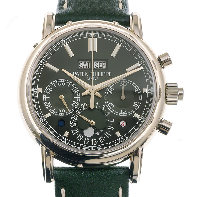 Perpetual Calendar Split-Seconds Chronograph White Gold Green Dial 40mm Product Image 1