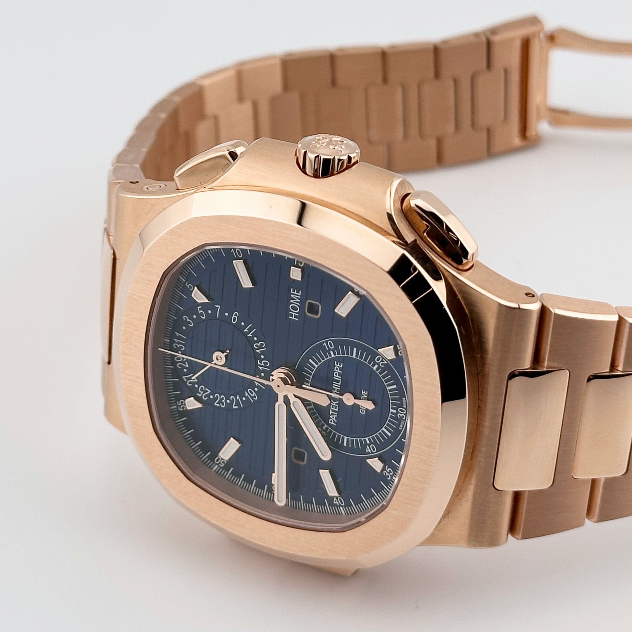 Nautilus Travel Time Rose Gold Blue Dial 40mm Product Image 2
