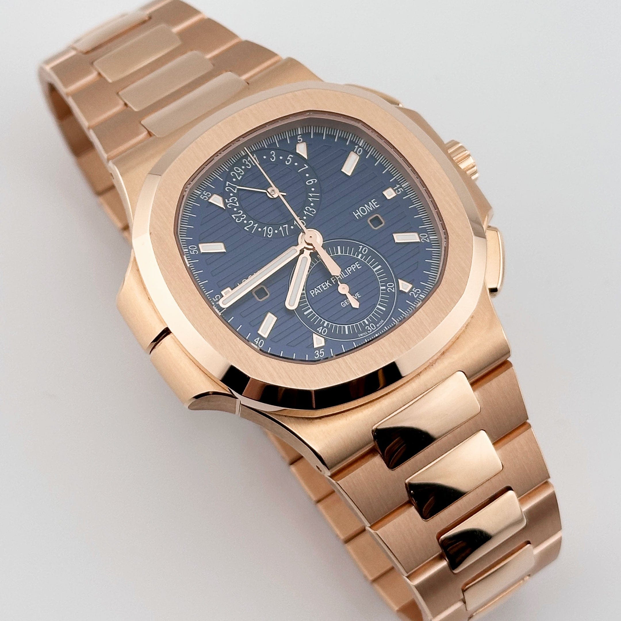 Nautilus Travel Time Rose Gold Blue Dial 40mm Product Image 1