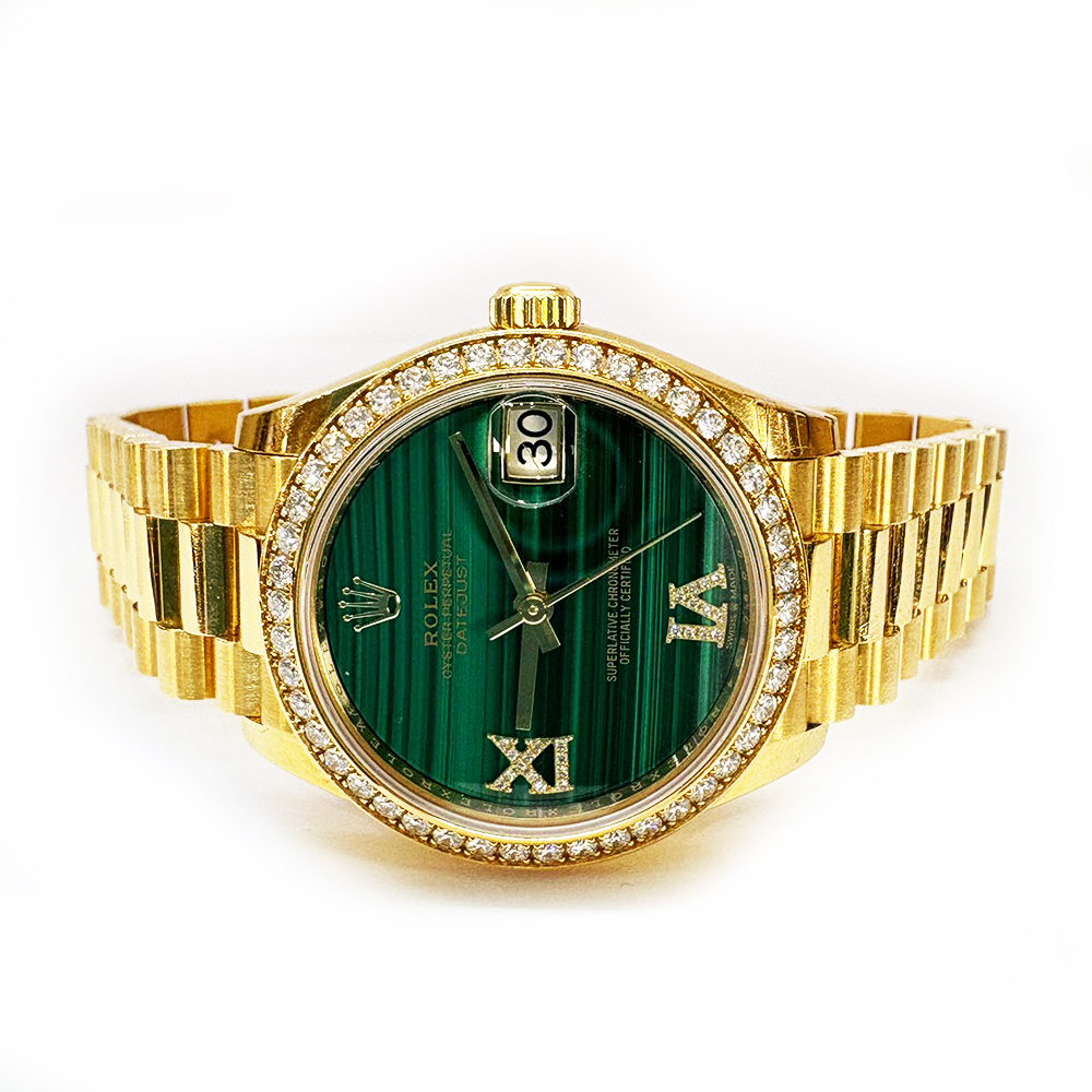 Datejust Yellow Gold Diamond Green Malachite Dial 31mm Product Image 2