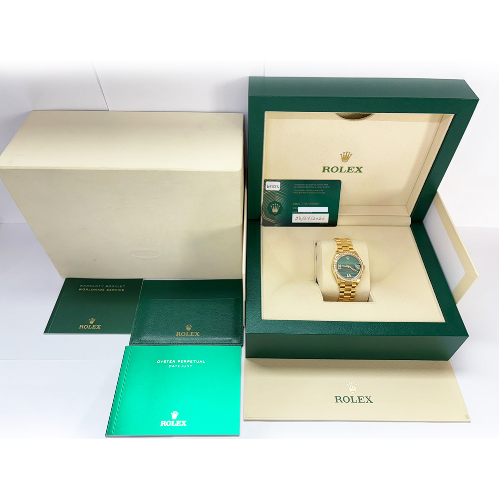 Datejust Yellow Gold Diamond Green Malachite Dial 31mm Product Image 4
