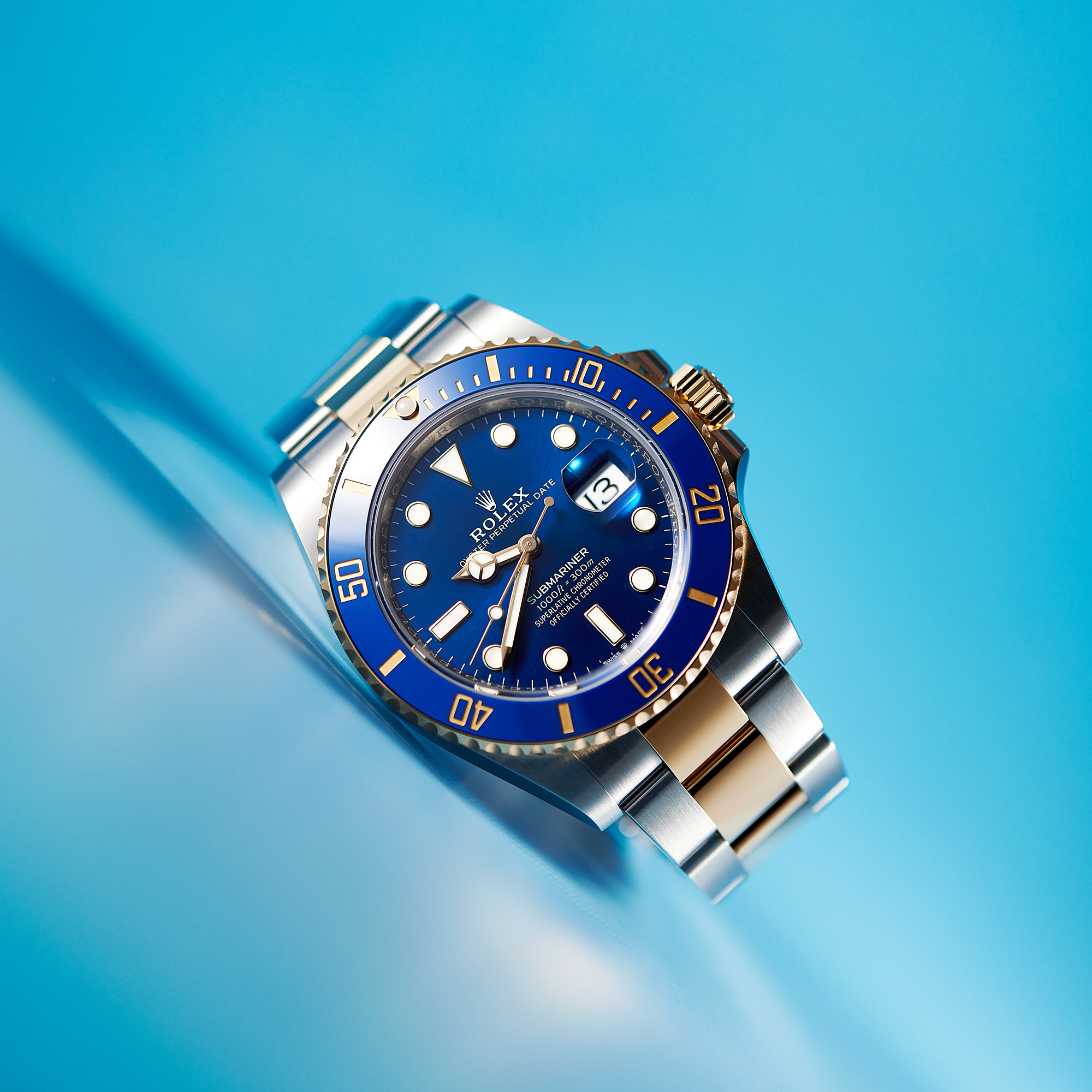 Submariner Date Yellow Gold & Steel Blue Dial 41mm Product Image