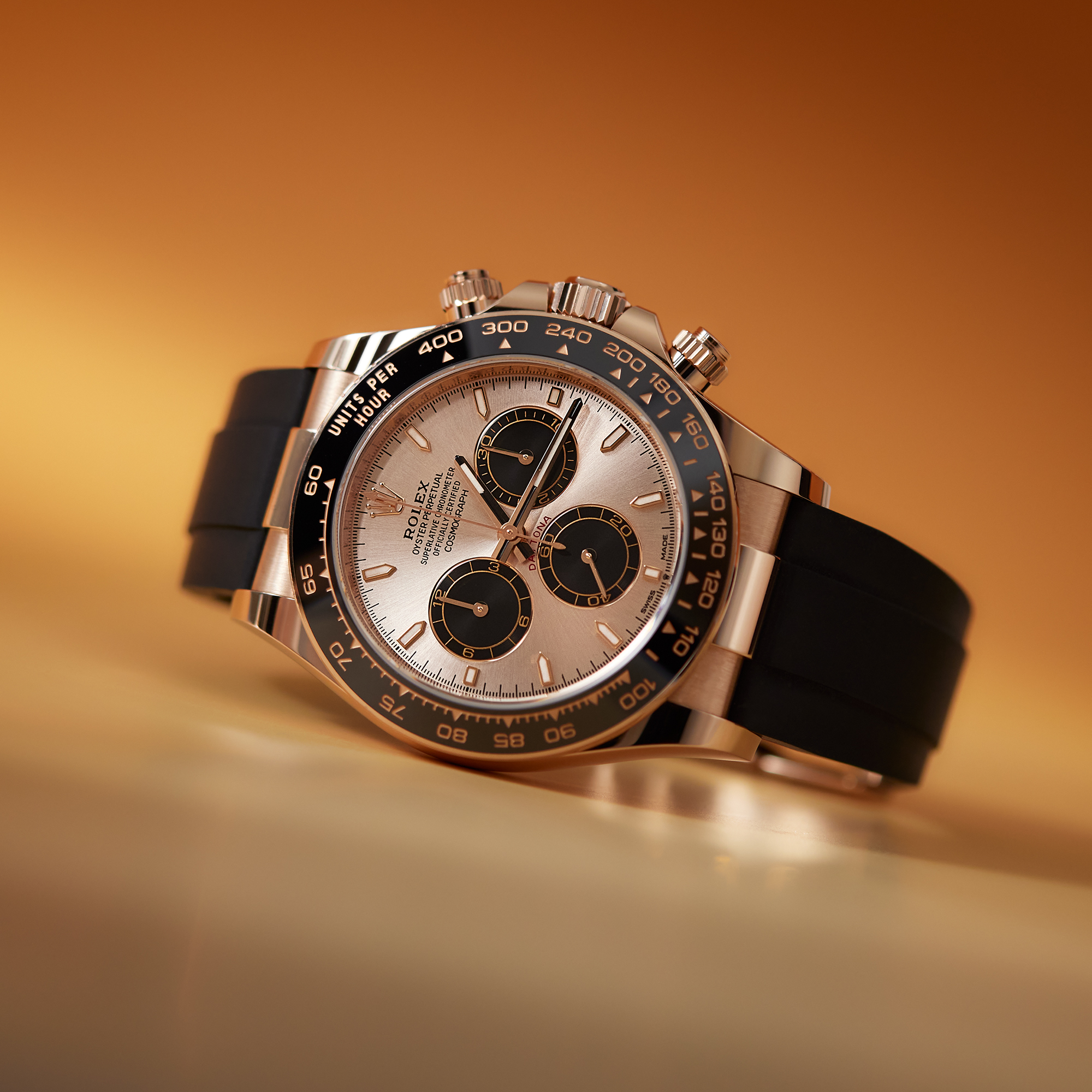 Daytona Rose Gold Oysterflex Pink Dial 40mm Product Image