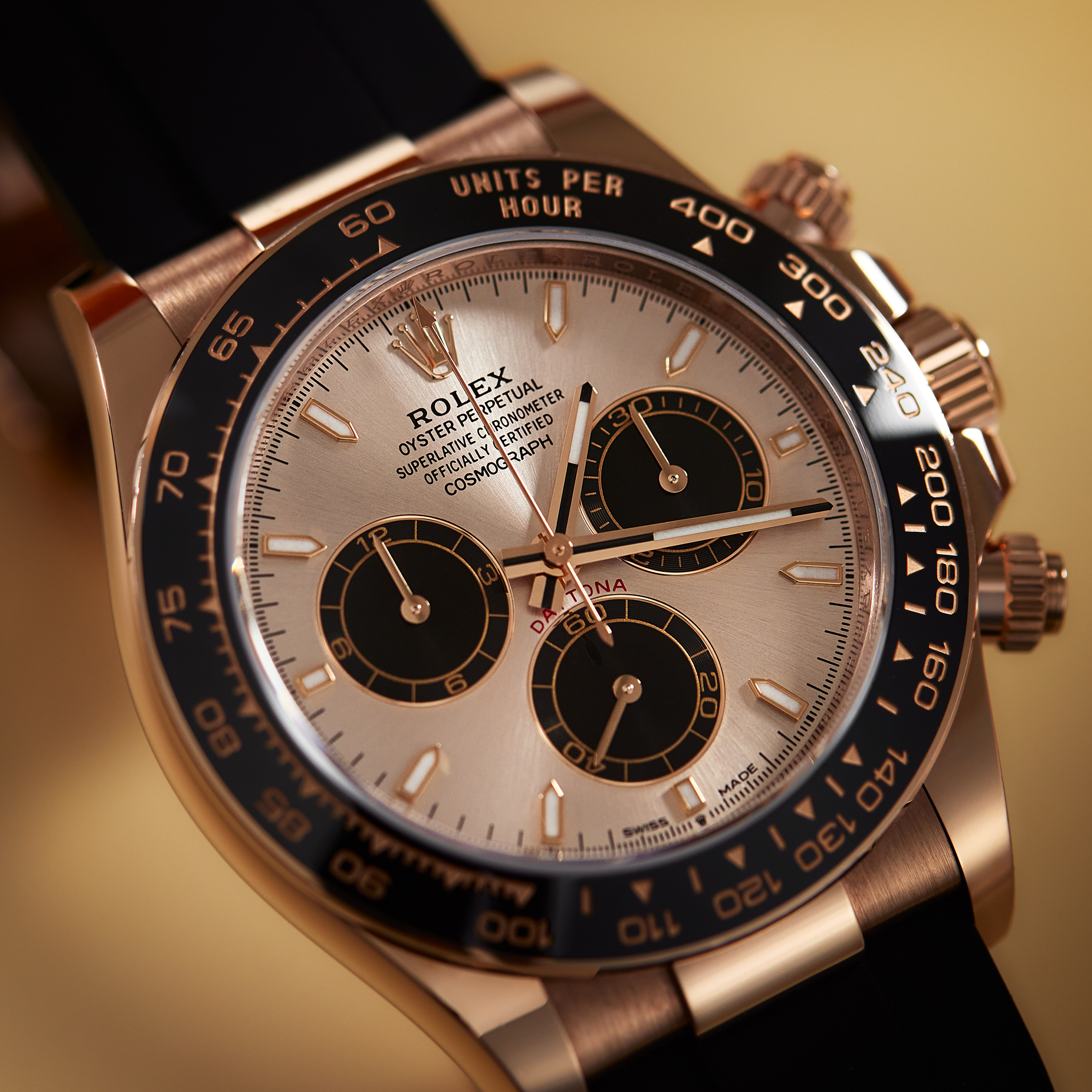 Daytona Rose Gold Oysterflex Pink Dial 40mm Product Image