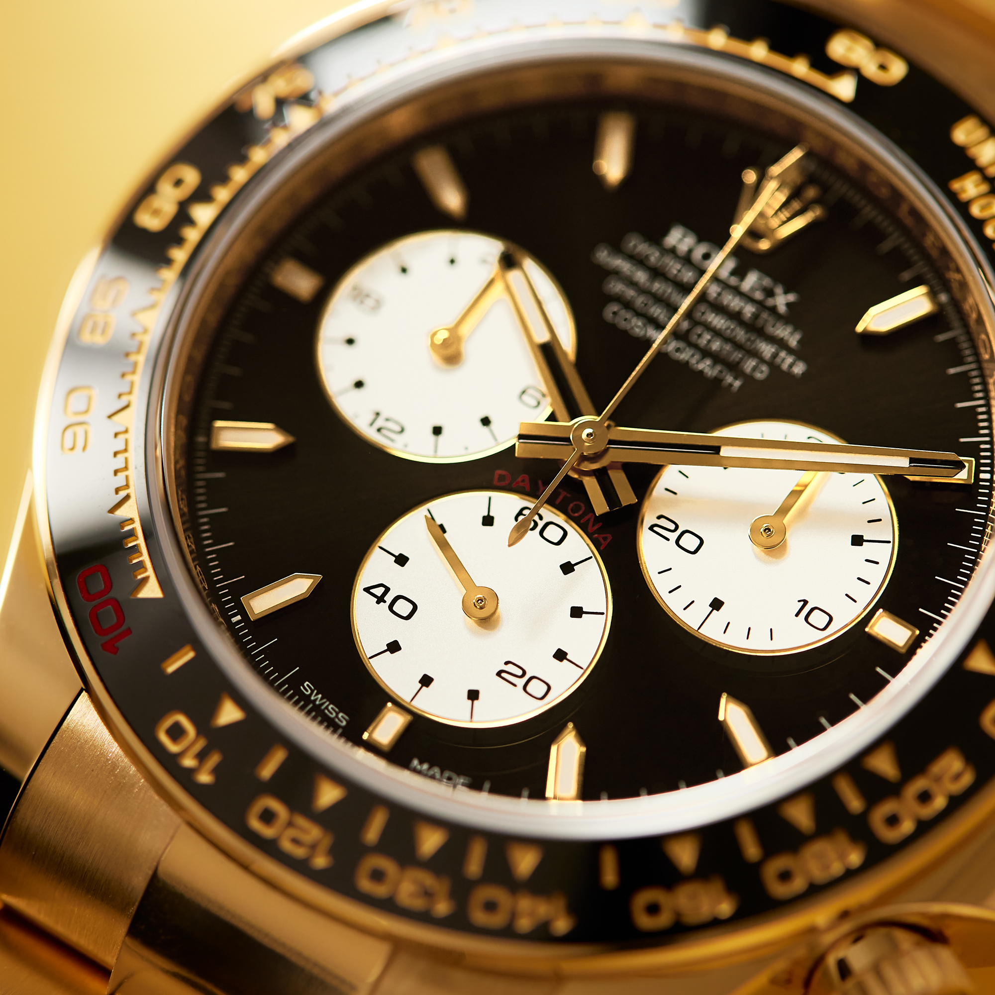Daytona 100th Anniversary "Le Mans" Yellow Gold Black Dial 40mm Product Image