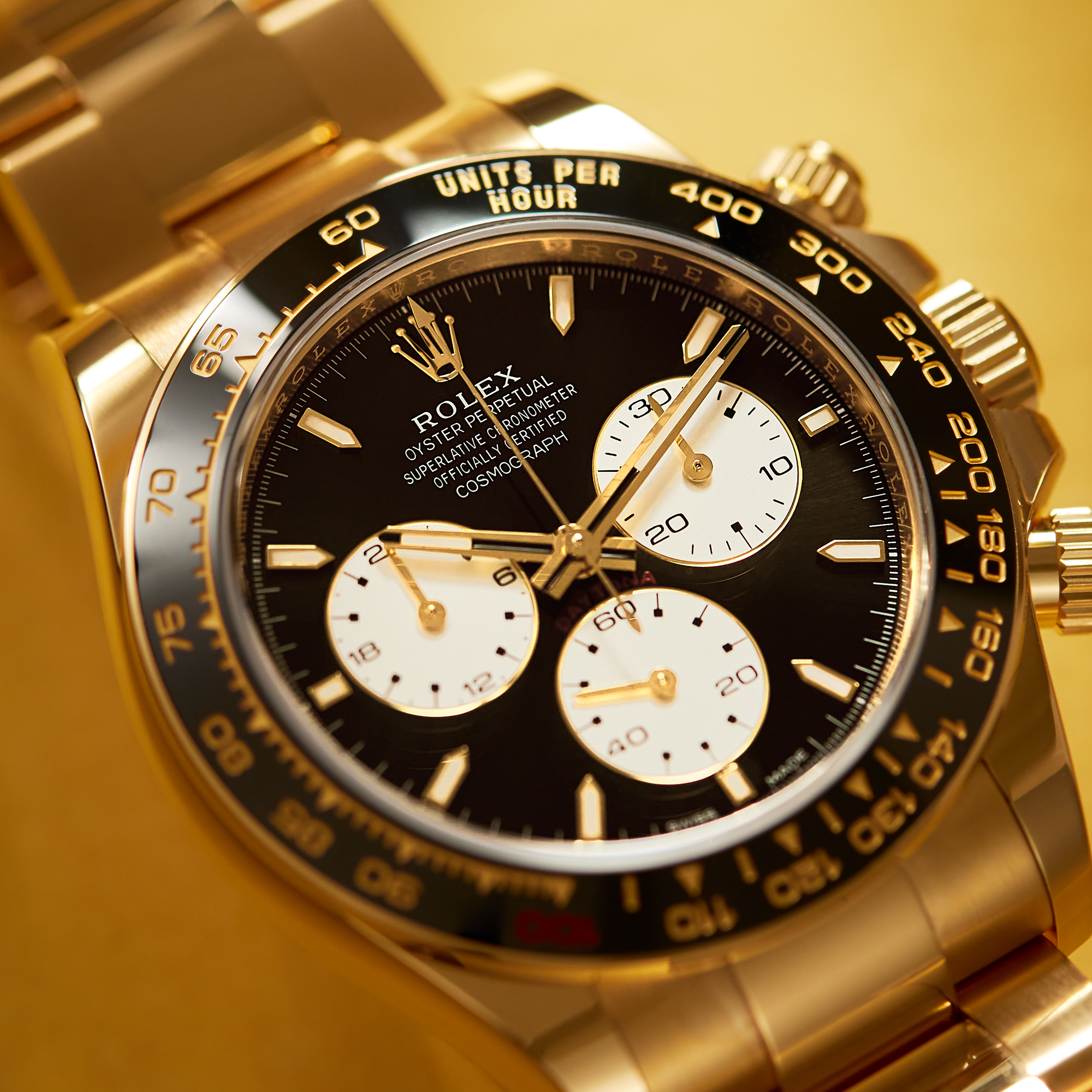 Daytona 100th Anniversary "Le Mans" Yellow Gold Black Dial 40mm Product Image