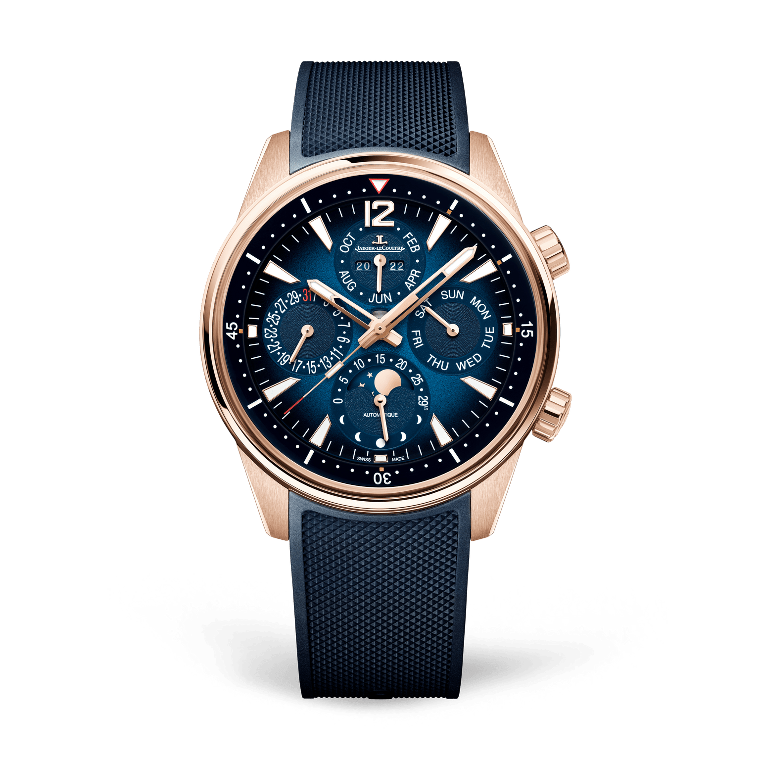 Polaris Perpetual Calendar Rose Gold Blue Dial 42mm Product Image