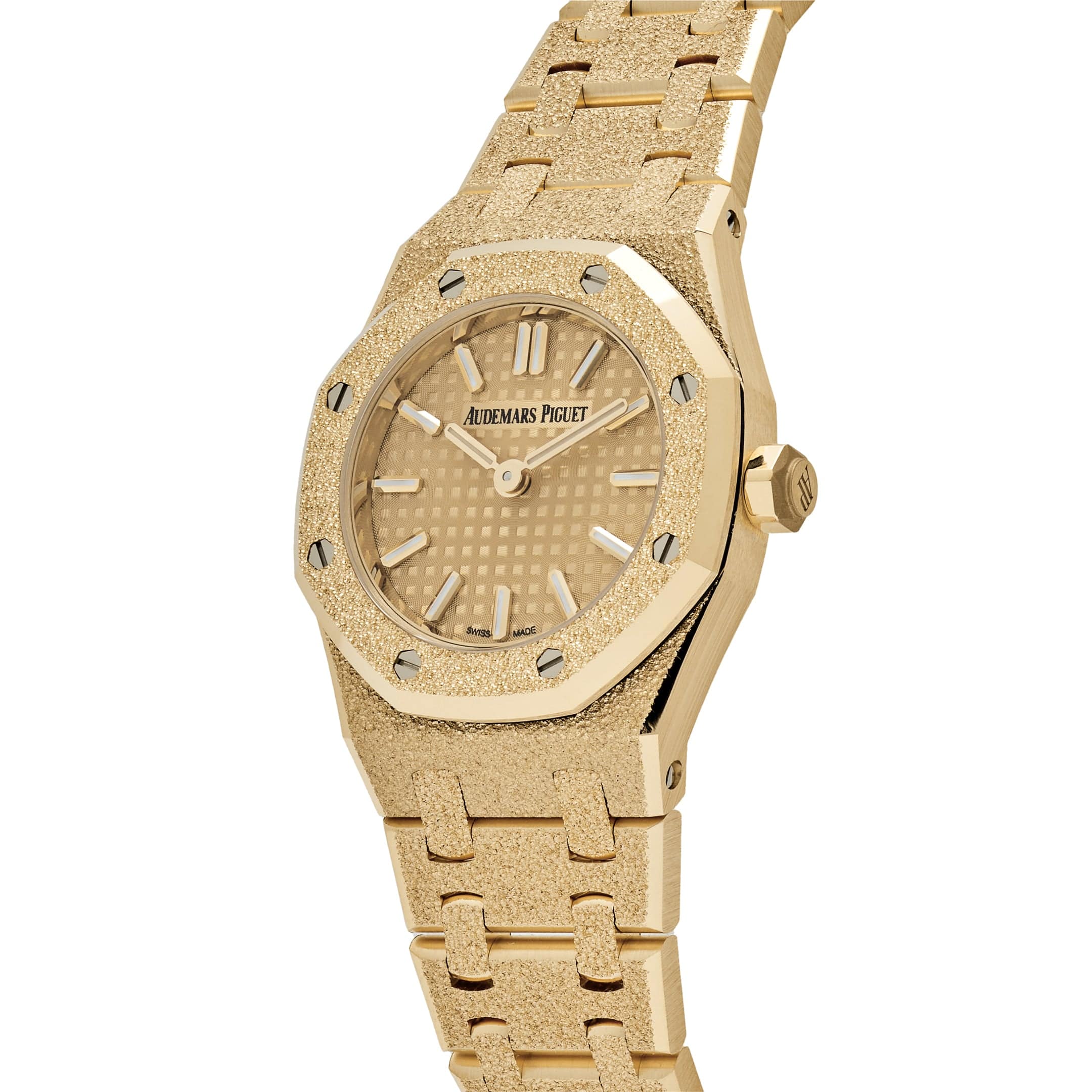Royal Oak Mini Quartz Frosted Yellow Gold Champagne Dial 23mm Product Image 1