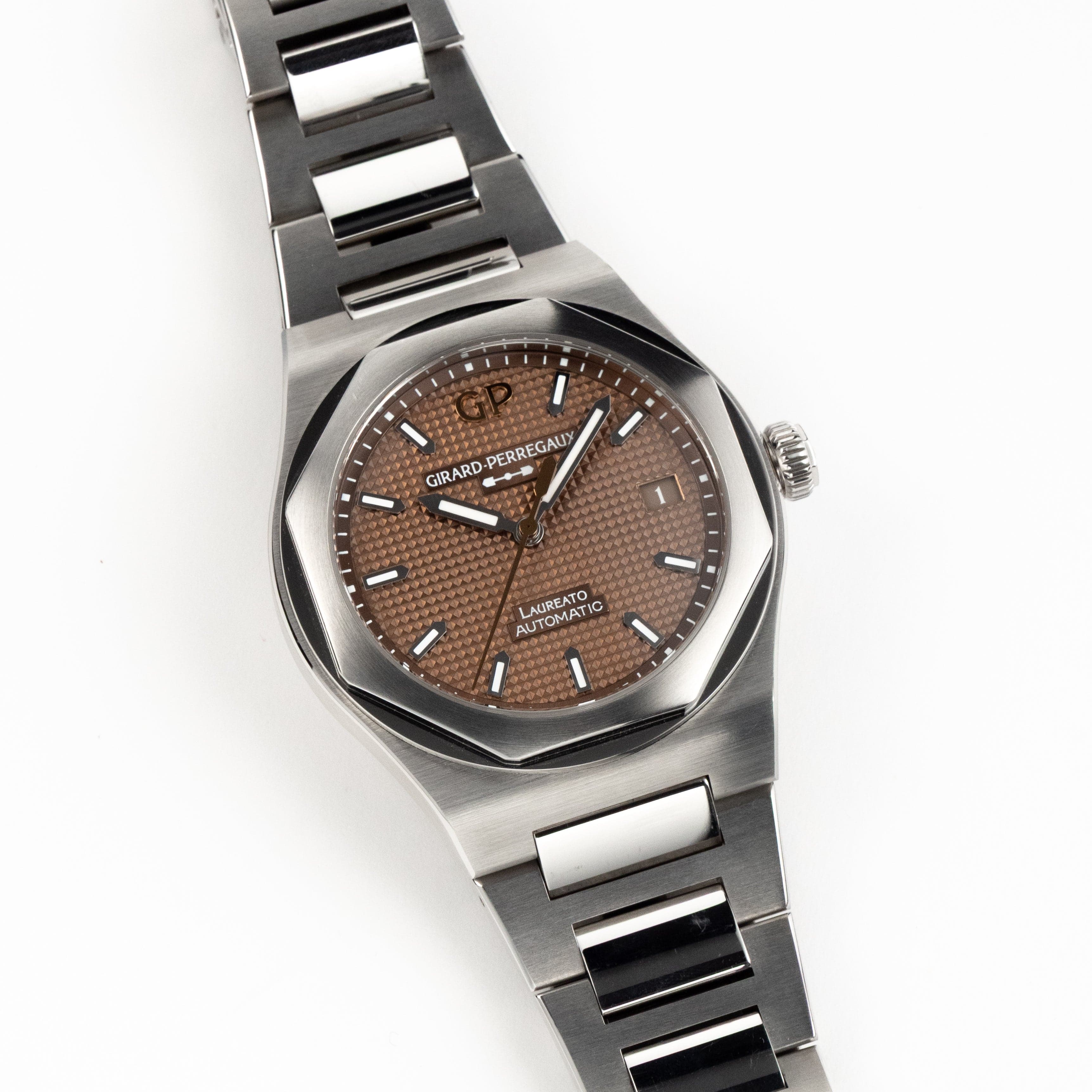 Laureato Steel Brown Dial 38mm Product Image 1