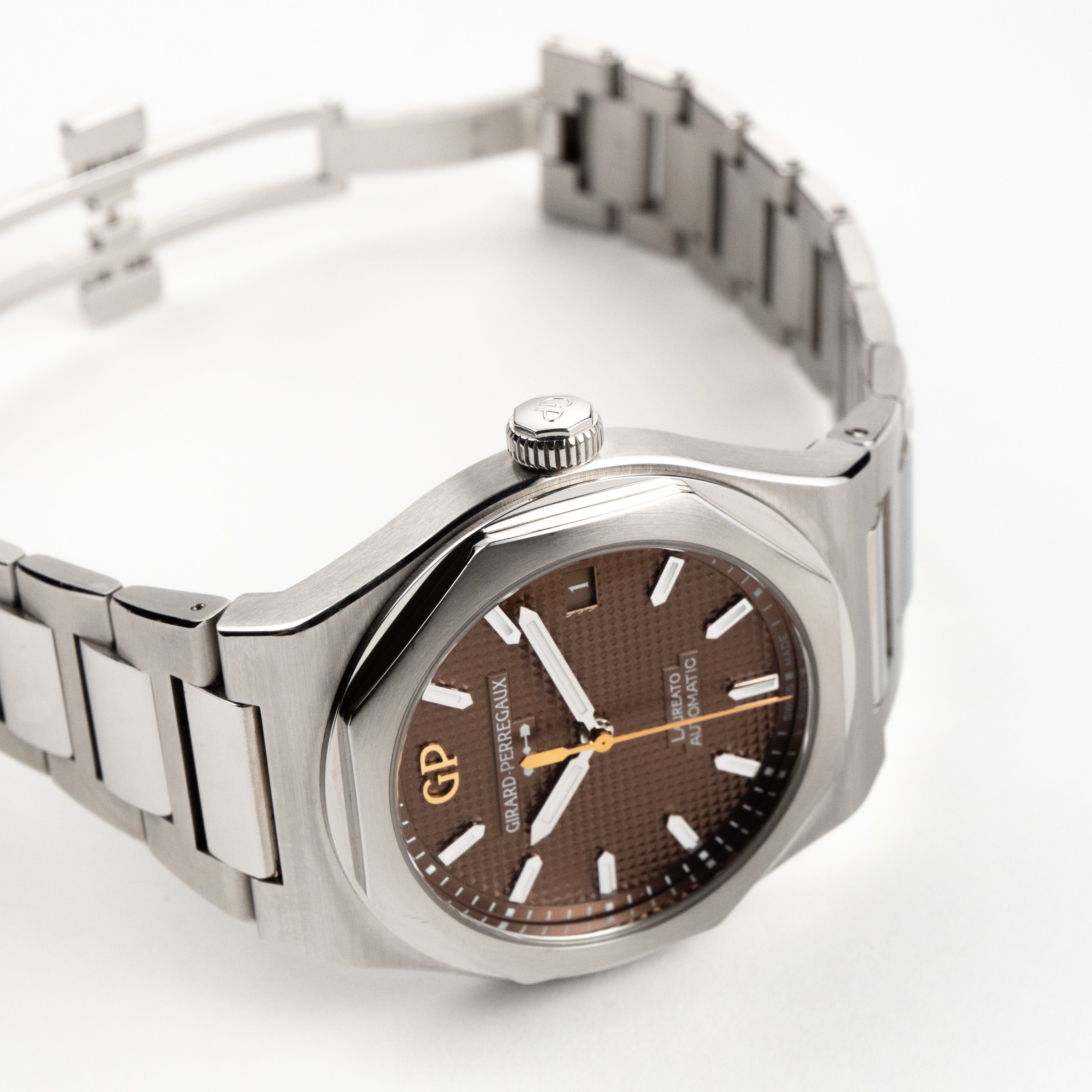 Laureato Steel Brown Dial 38mm Product Image 3
