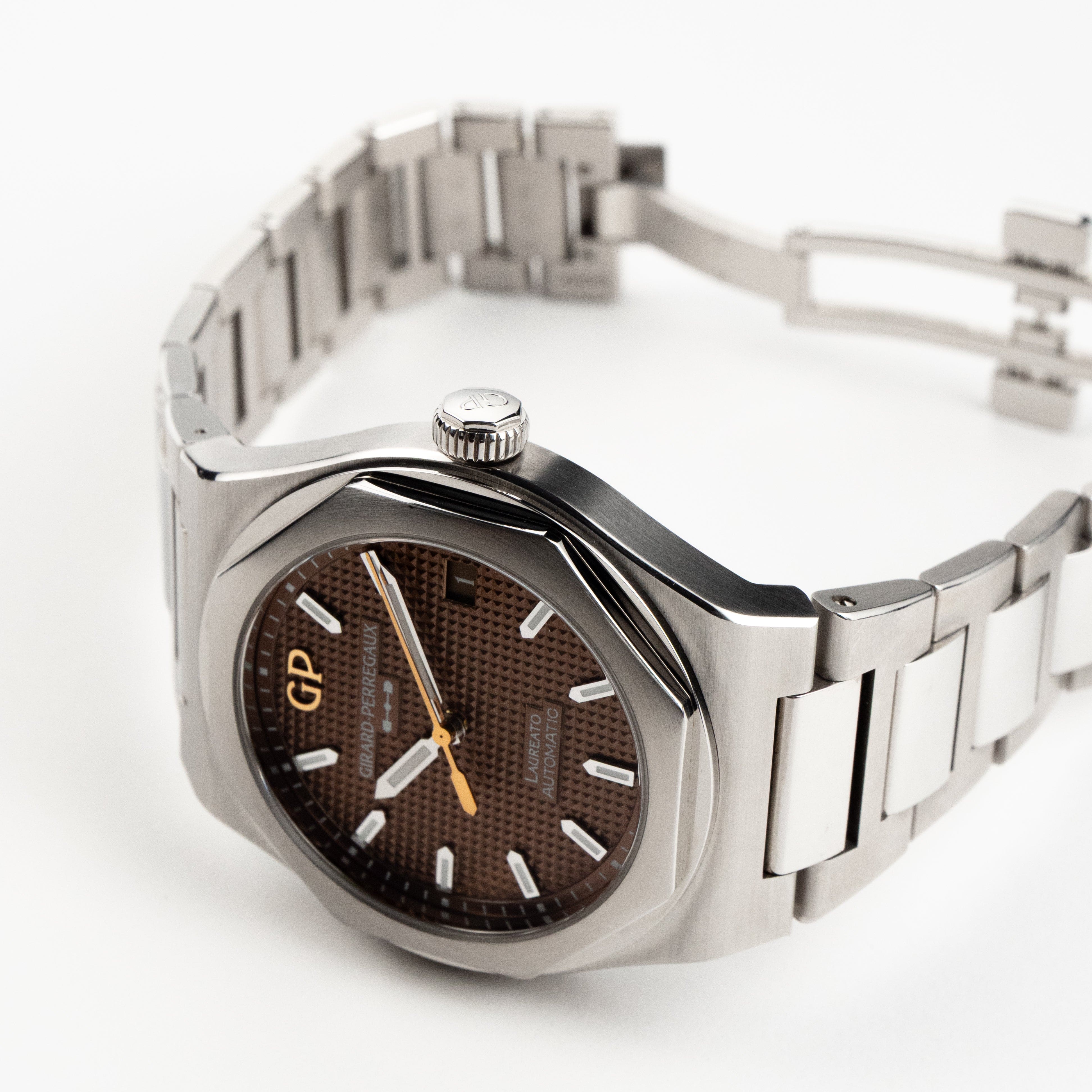 Laureato Steel Brown Dial 38mm Product Image 2