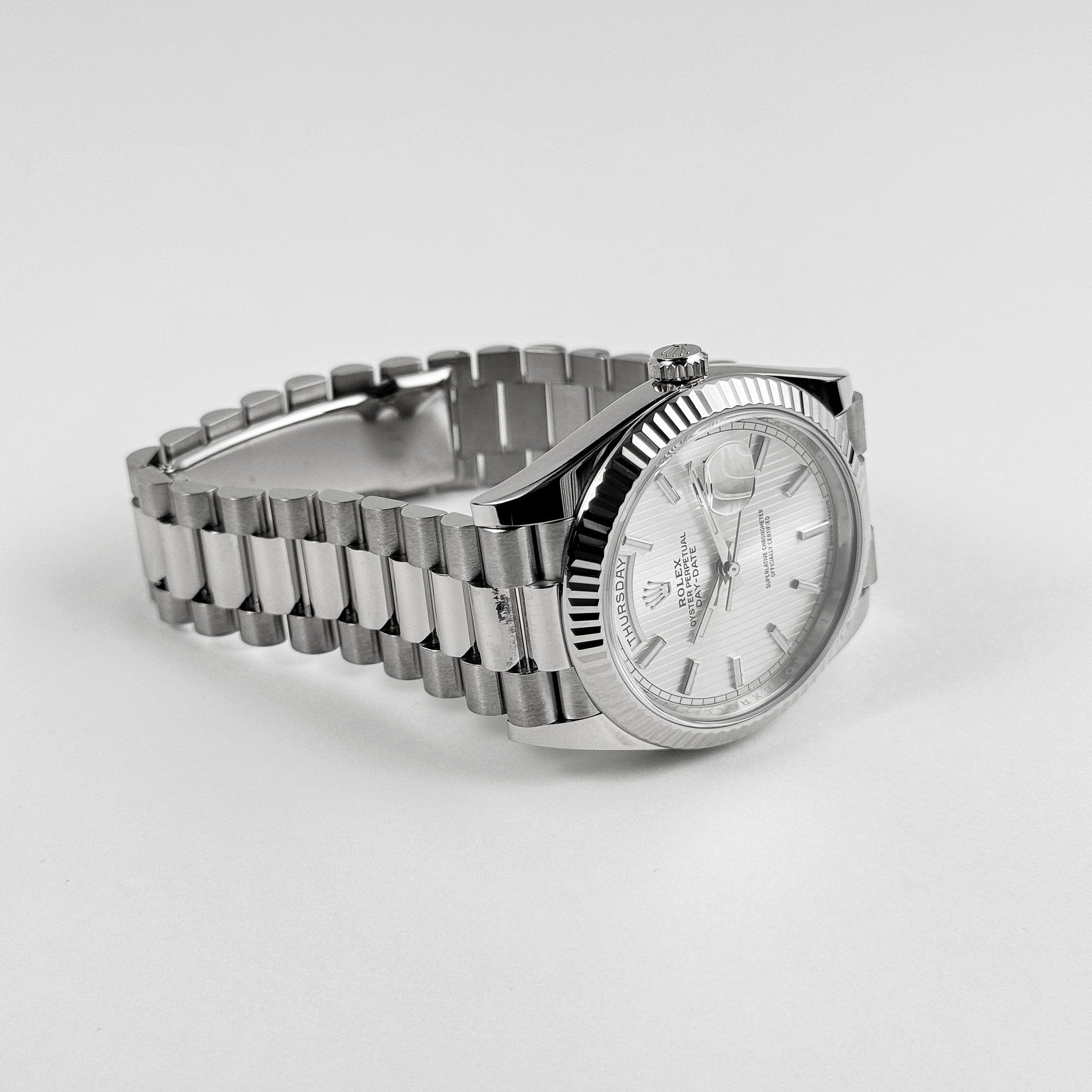 Day-Date White Gold Silver Dial 40mm Product Image 2